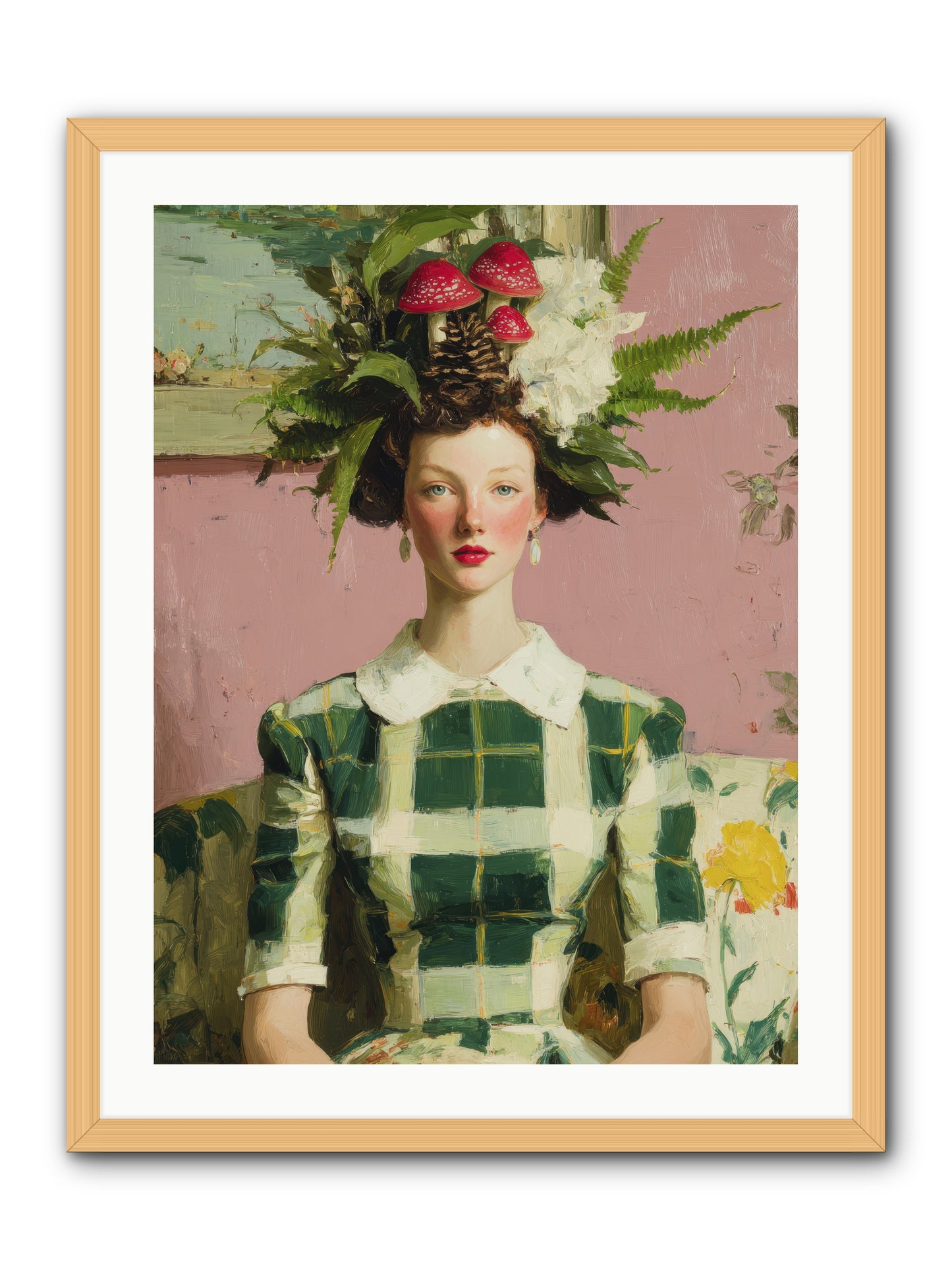 Summer Guests Only -- Framed Print - Natural 24x32