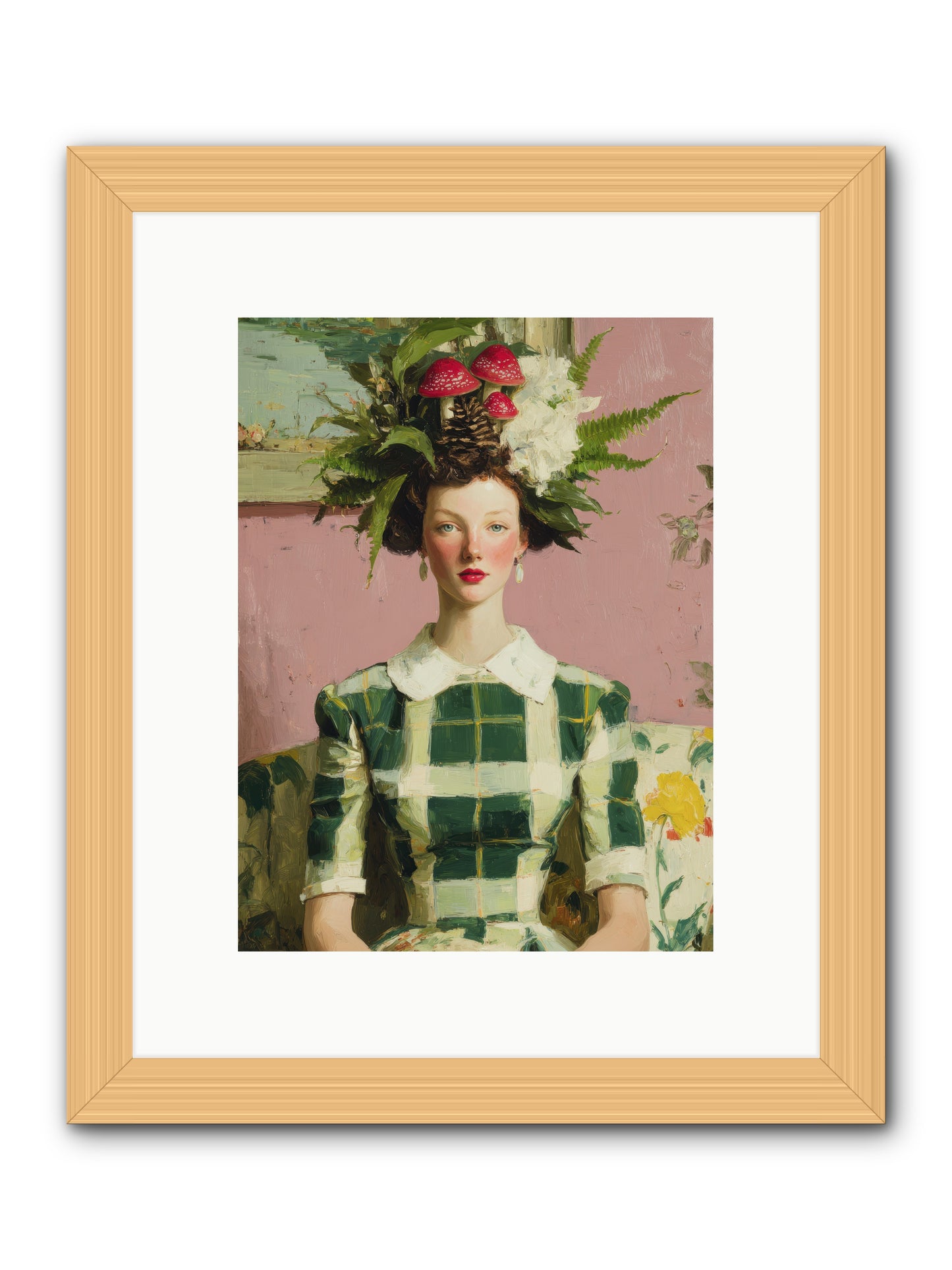 Summer Guests Only -- Framed Print - Natural 9x12