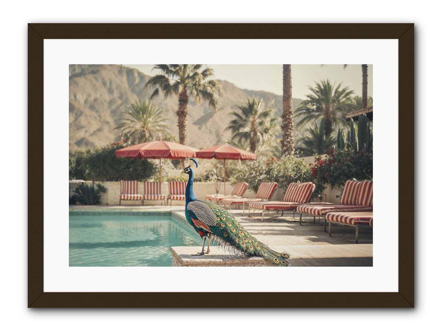 Summer In The Riviera -- Framed Print - Black 24x16
