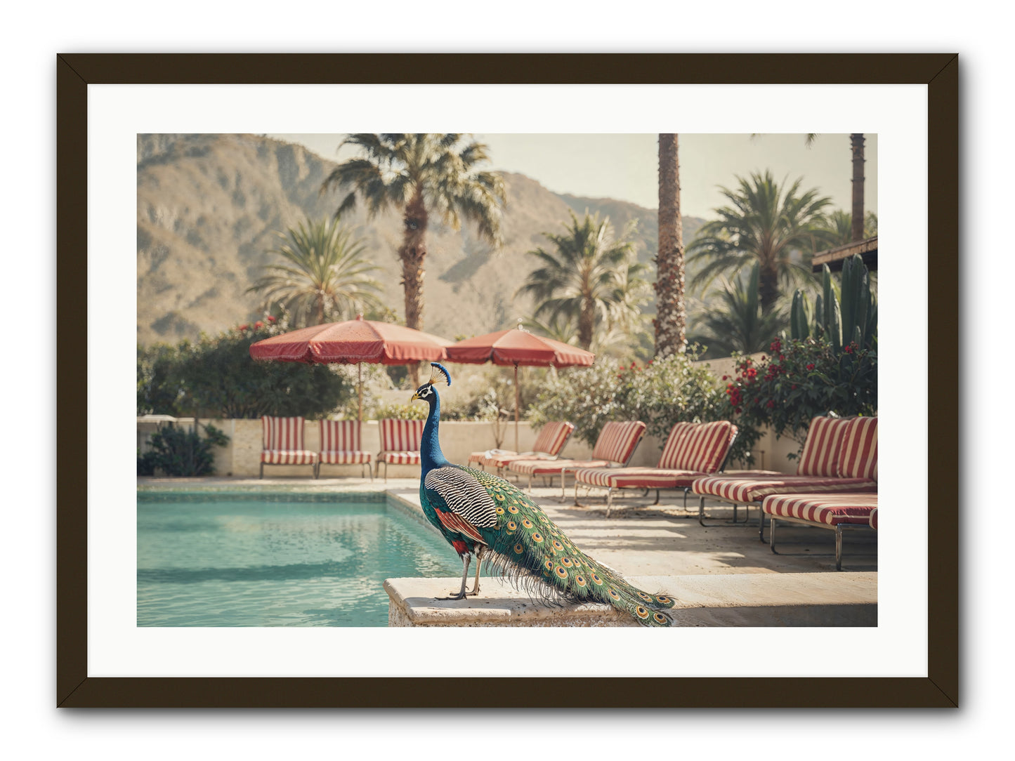 Summer In The Riviera -- Framed Print - Black 30x20