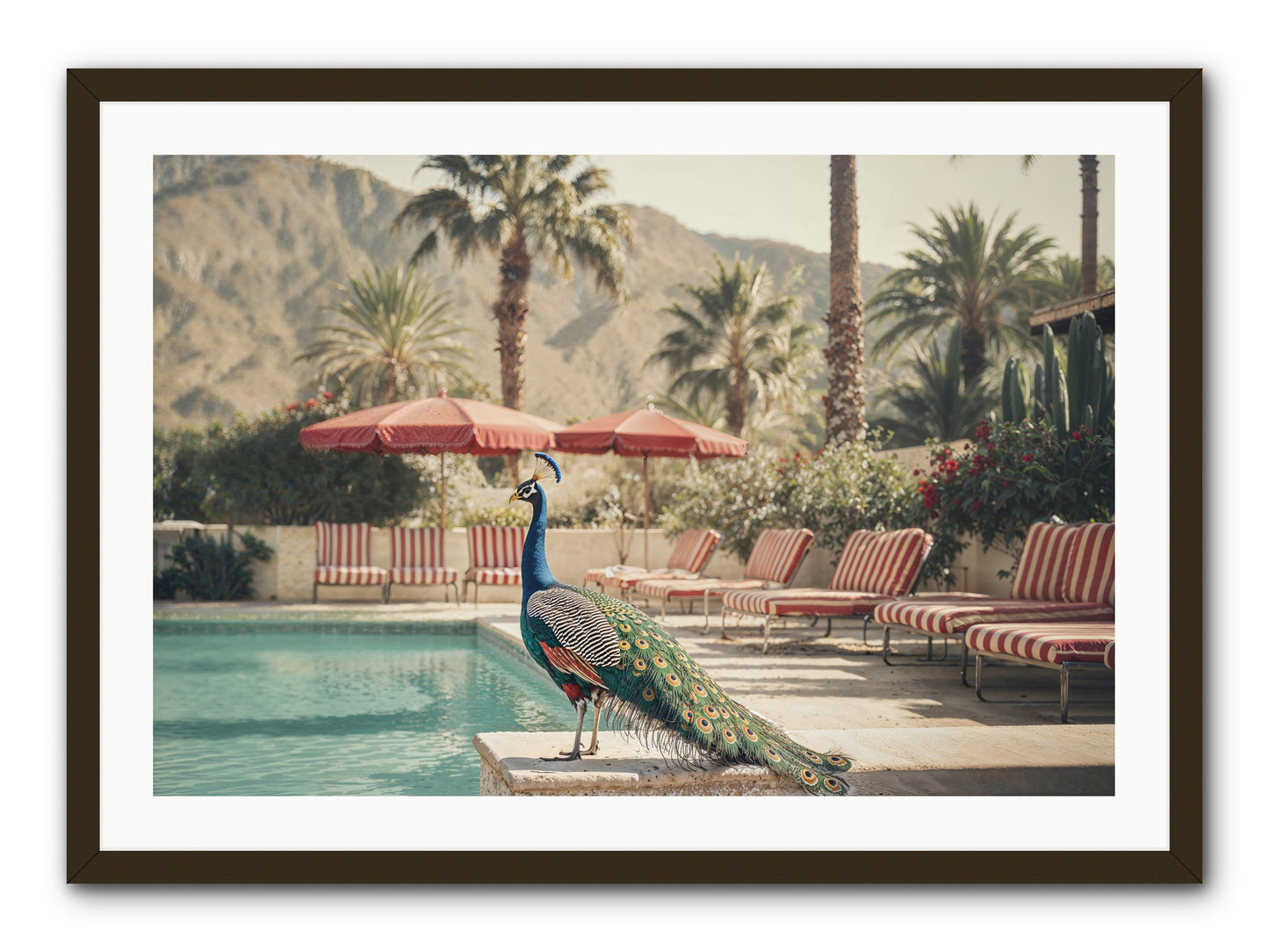 Summer In The Riviera -- Framed Print - Black 36x24