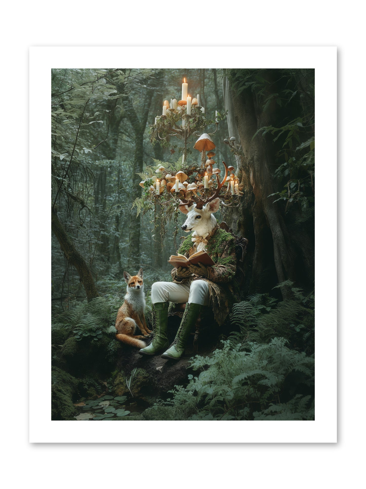 Summer Knows Secret PlacesRez -- Loose Canvas Print 12x16