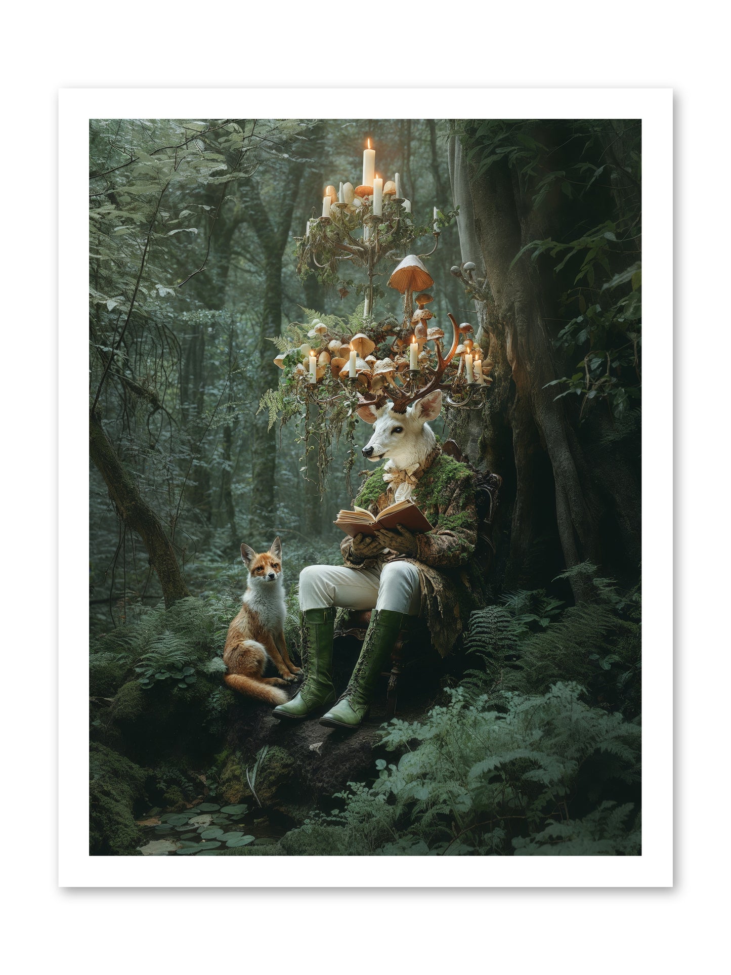 Summer Knows Secret PlacesRez -- Loose Canvas Print 18x24