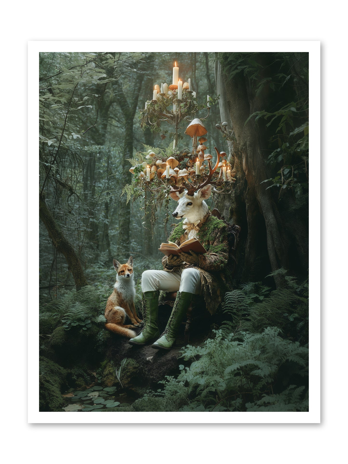 Summer Knows Secret PlacesRez -- Loose Canvas Print 24x32
