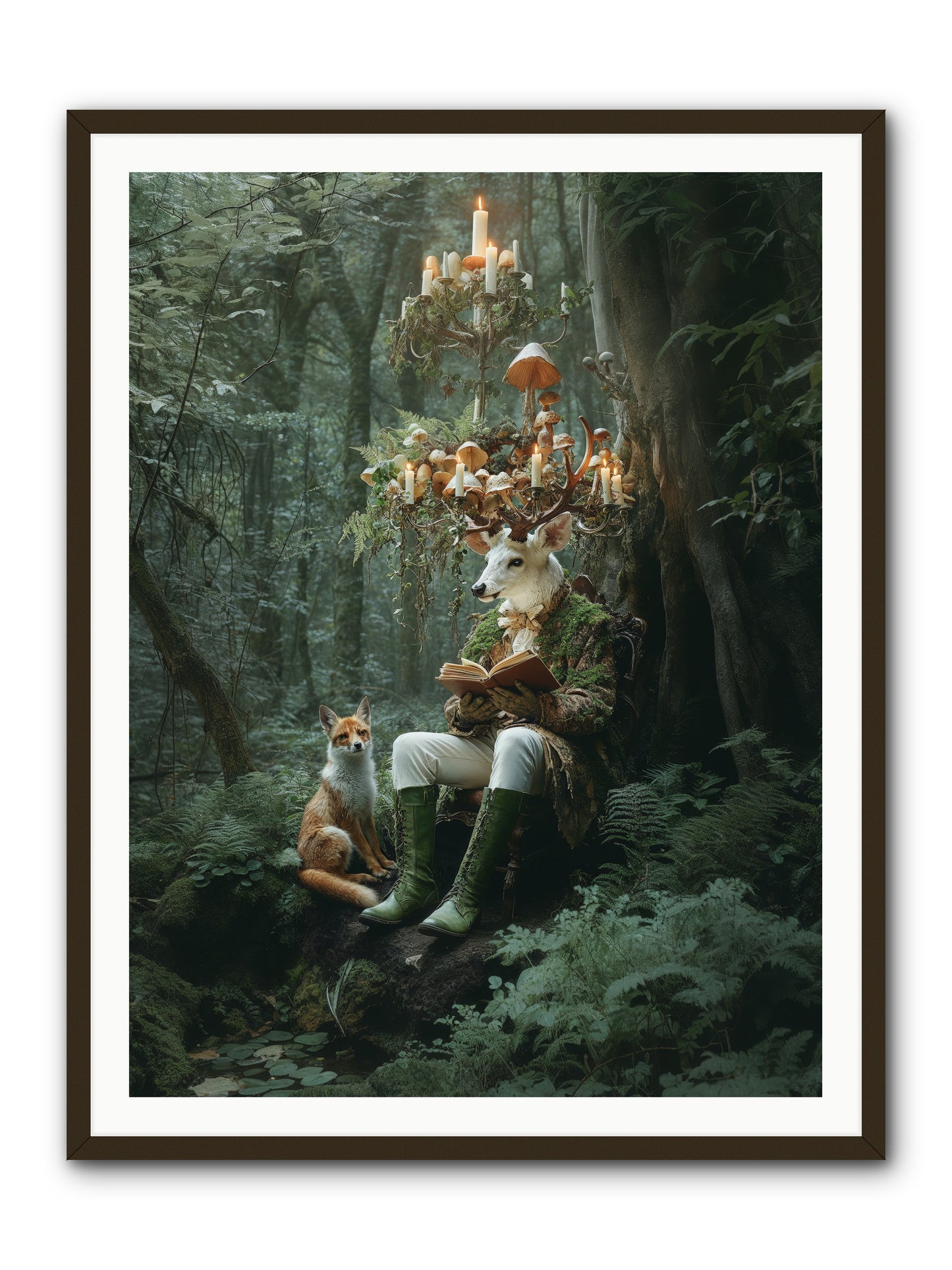 Summer Knows Secret PlacesRez -- Framed Print - Black 36x48