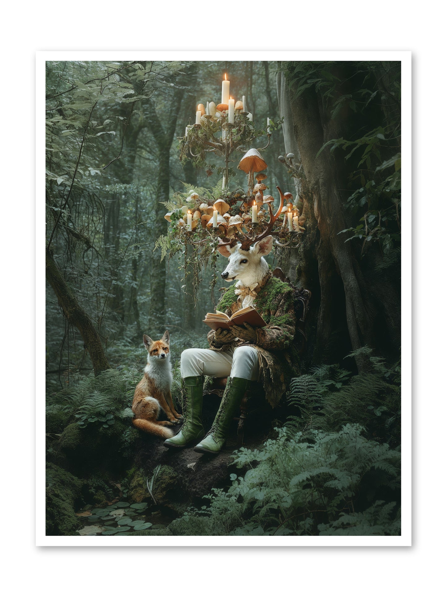 Summer Knows Secret PlacesRez -- Paper Print 36x48