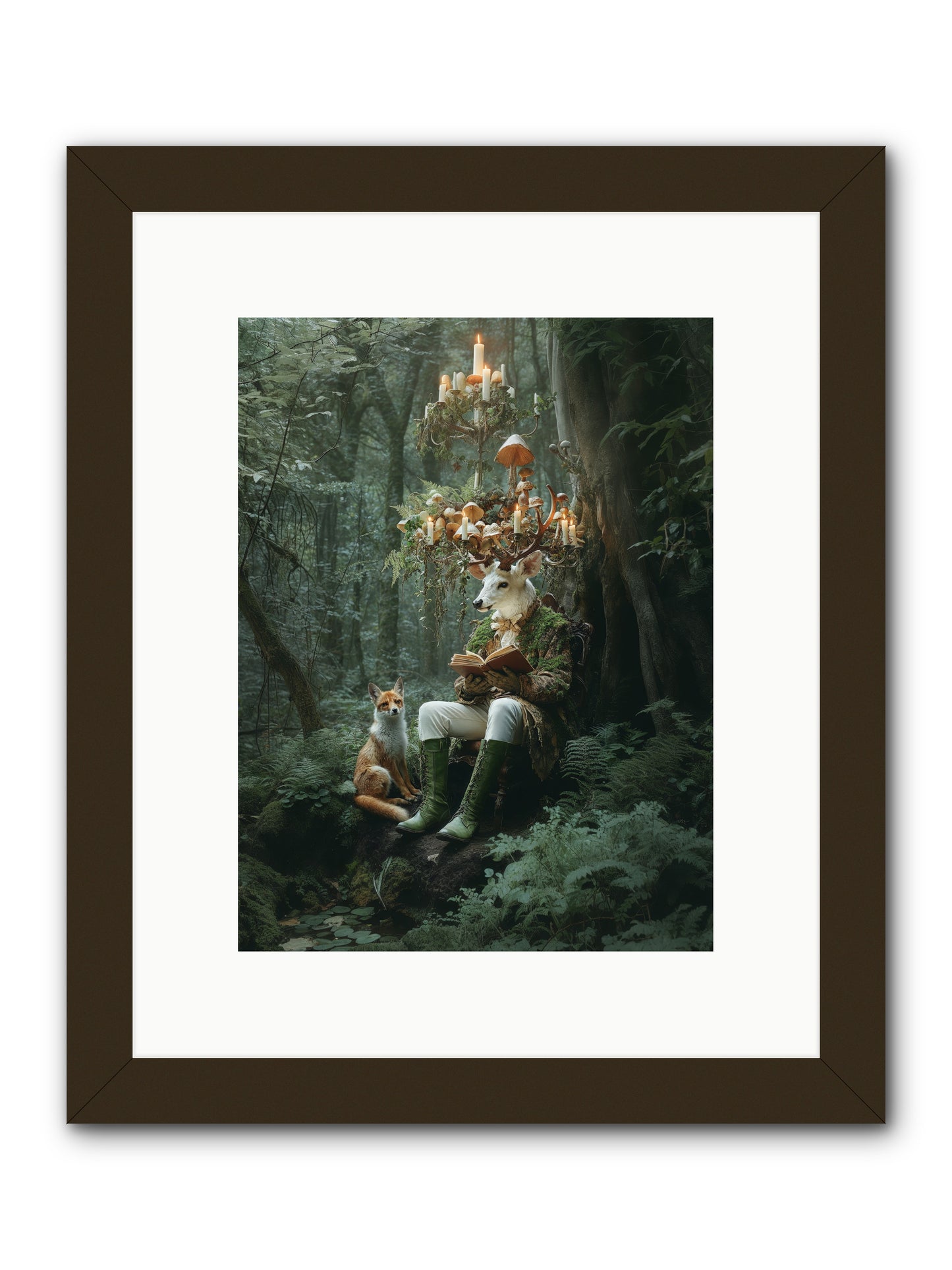 Summer Knows Secret PlacesRez -- Framed Print - Black 9x12