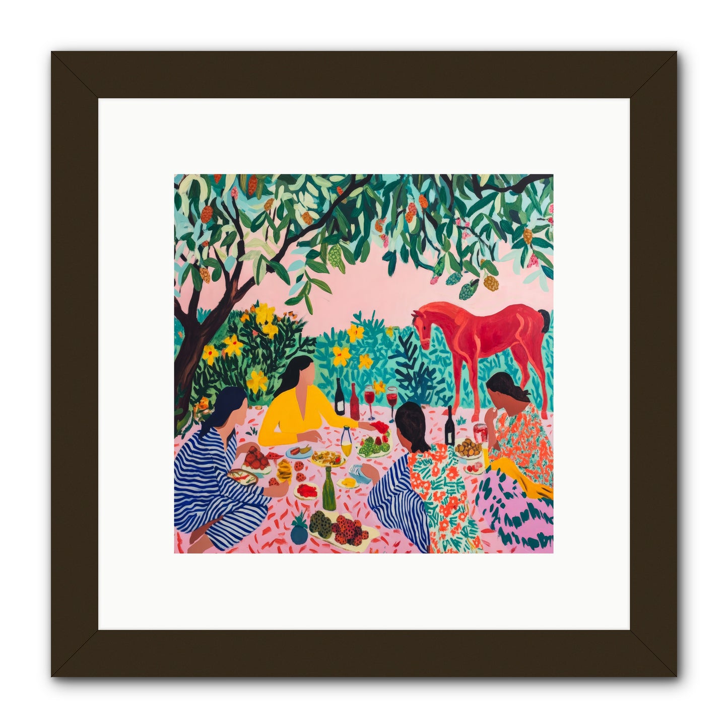 Summer Lingers -- Framed Print - Black 10x10