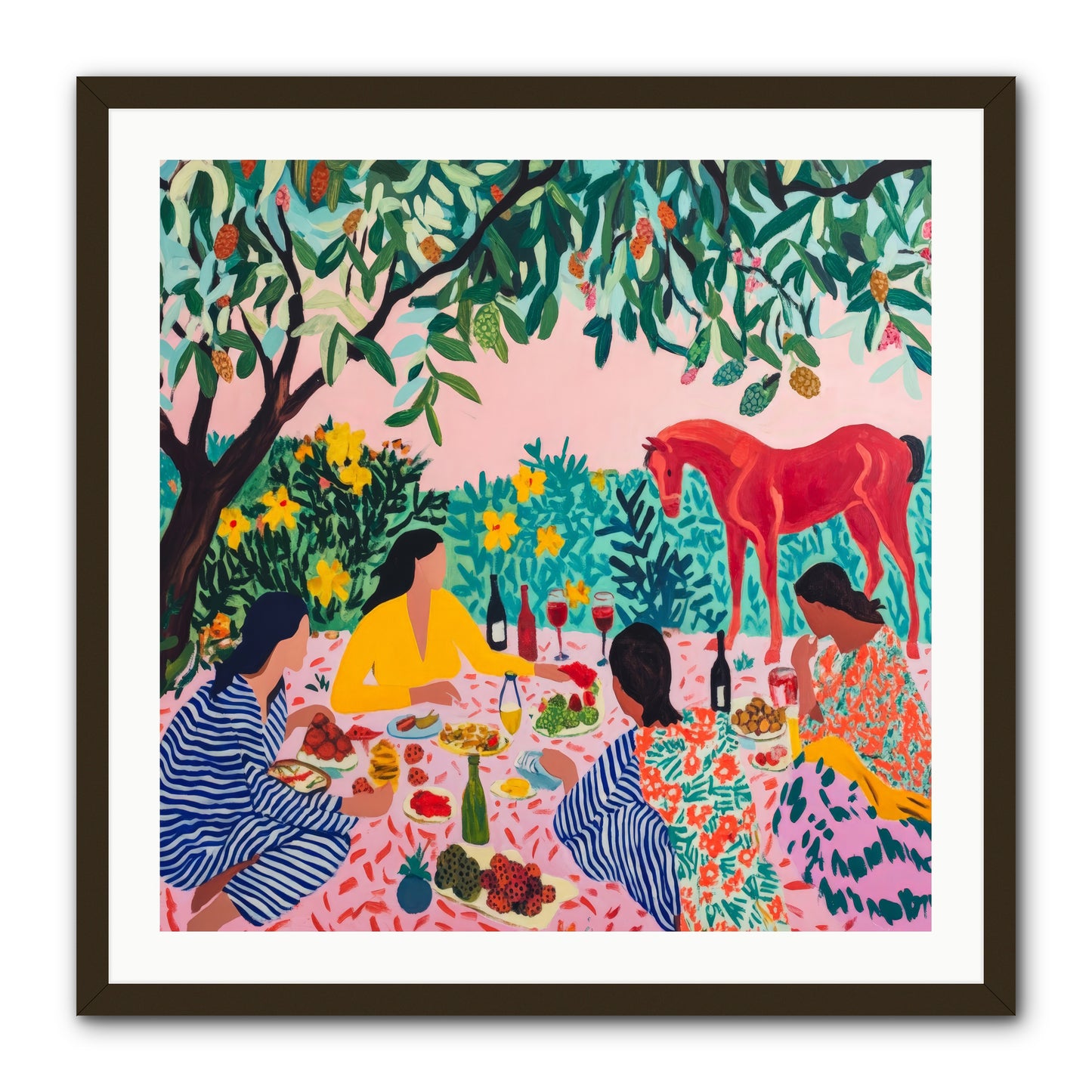Summer Lingers -- Framed Print - Black 30x30