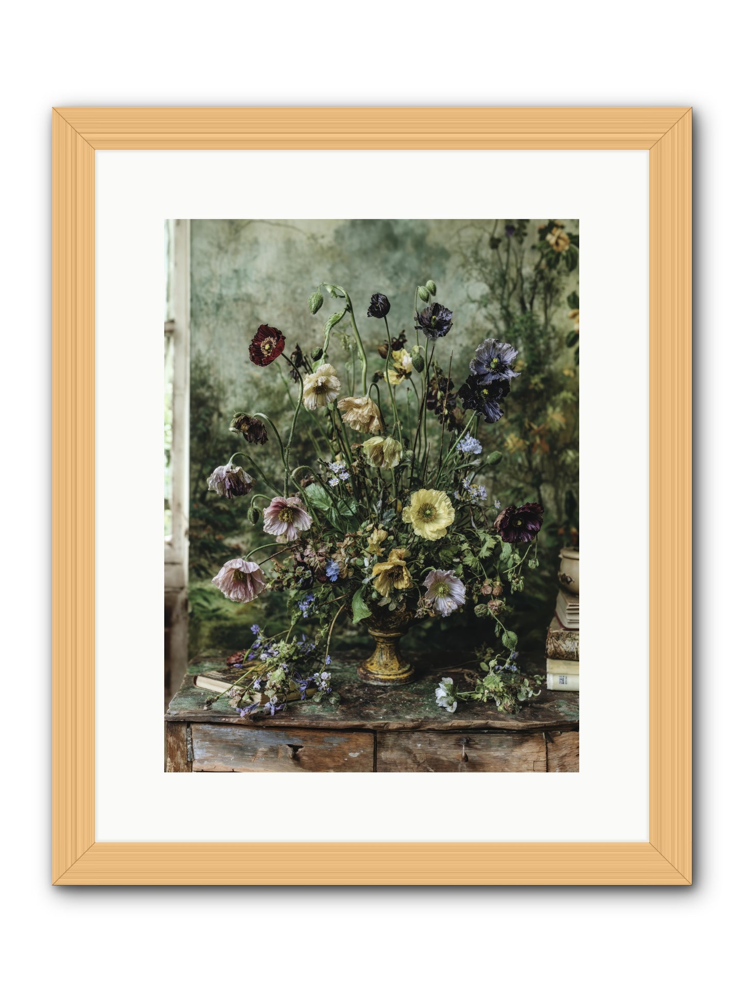 Summer Lustre -- Framed Print - Natural 12x16