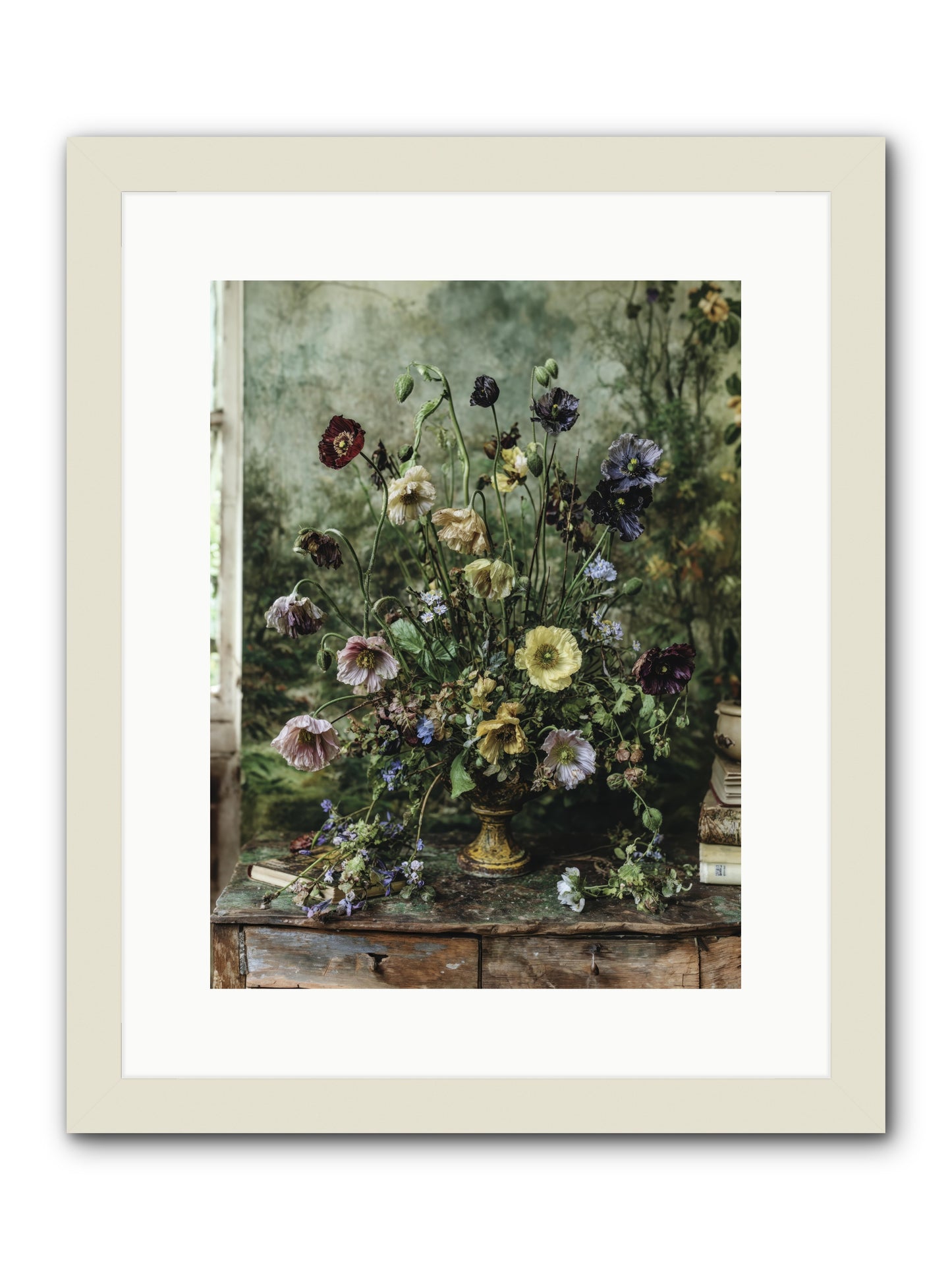 Summer Lustre -- Framed Print - White 12x16