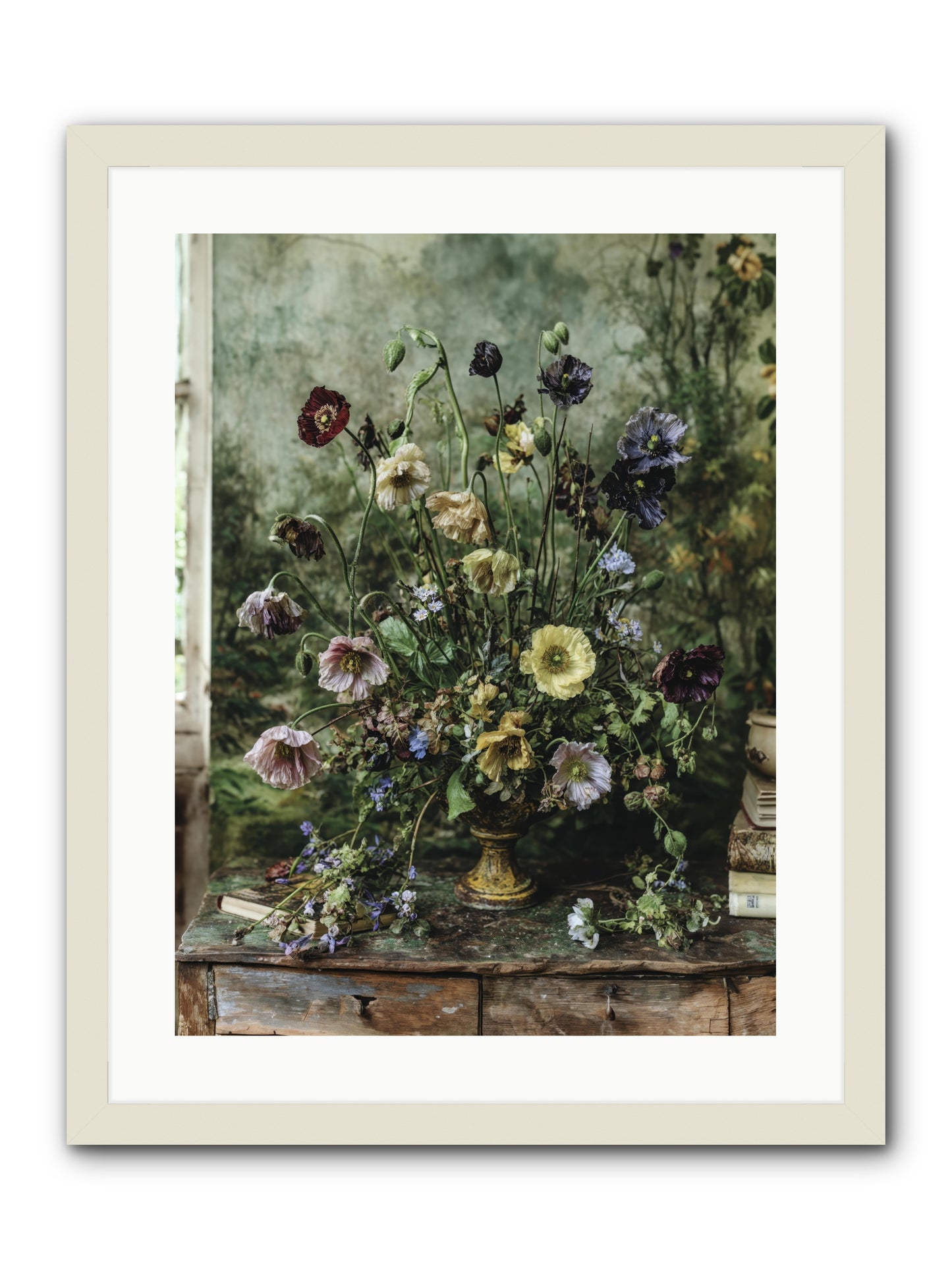 Summer Lustre -- Framed Print - White 18x24