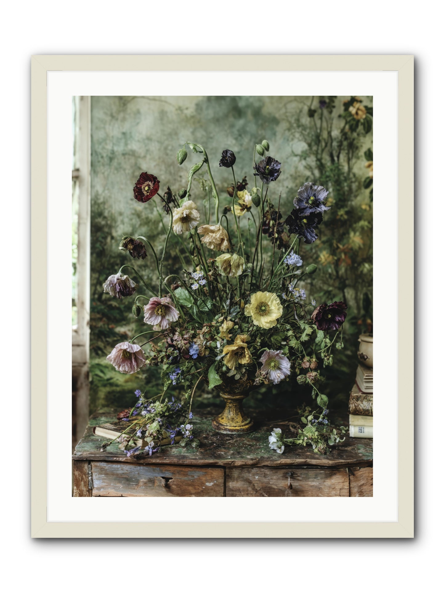 Summer Lustre -- Framed Print - White 24x32