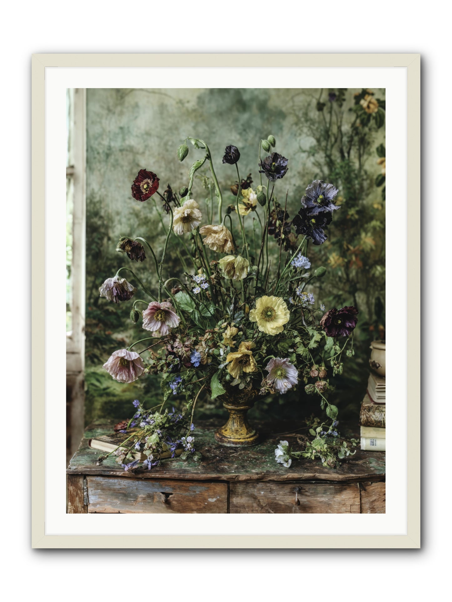 Summer Lustre -- Framed Print - White 30x40