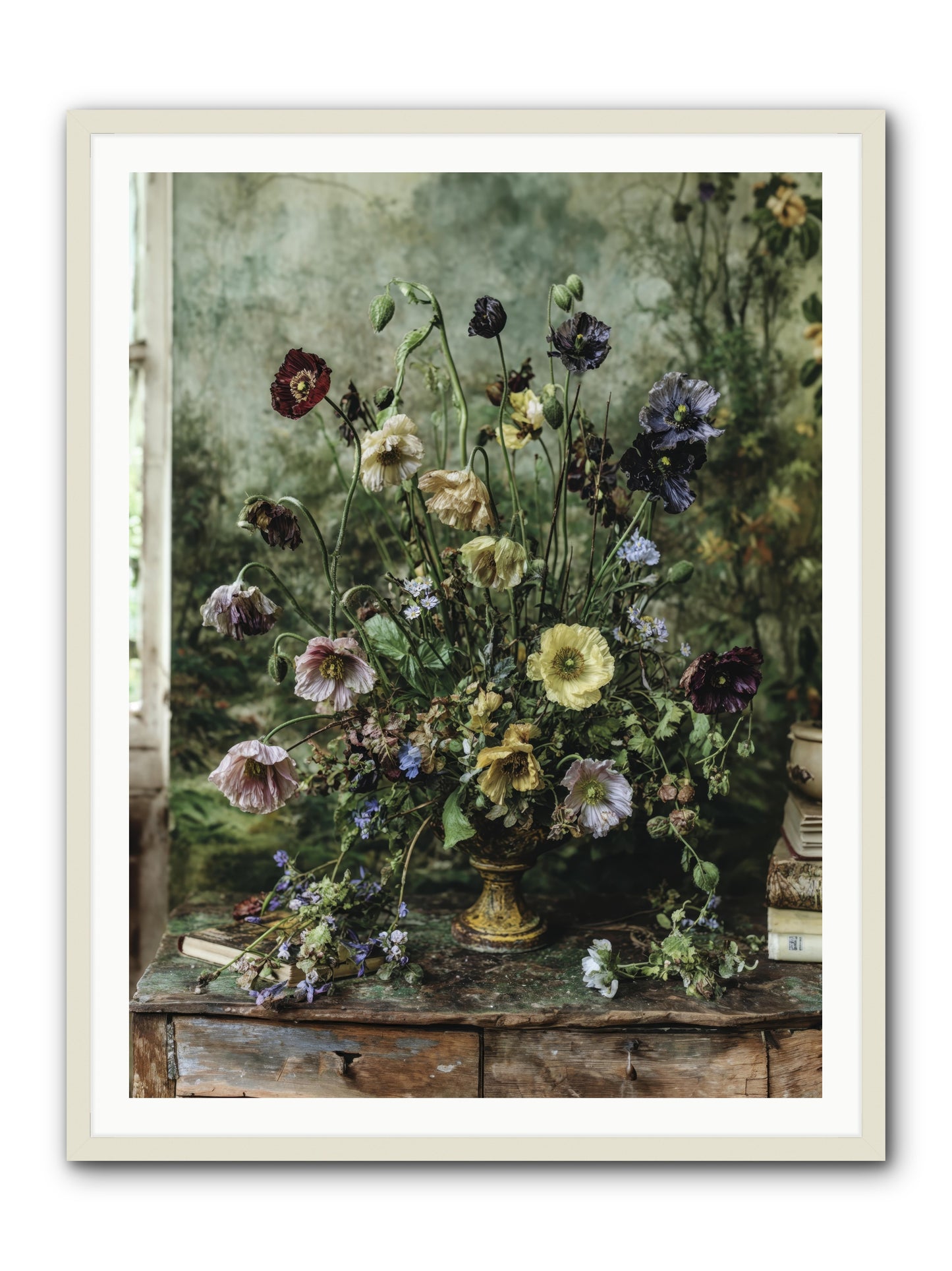 Summer Lustre -- Framed Print - White 36x48