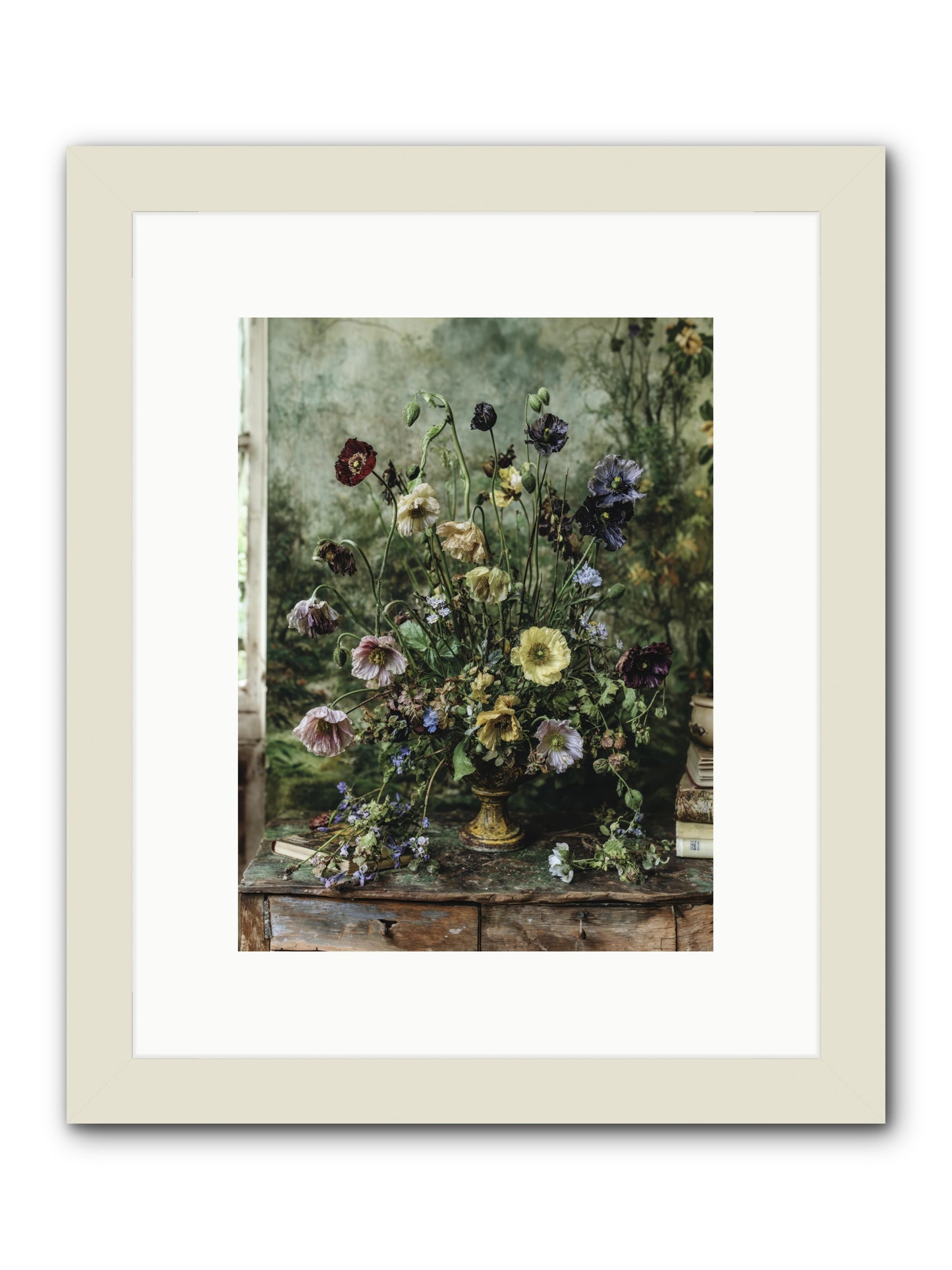 Summer Lustre -- Framed Print - White 9x12