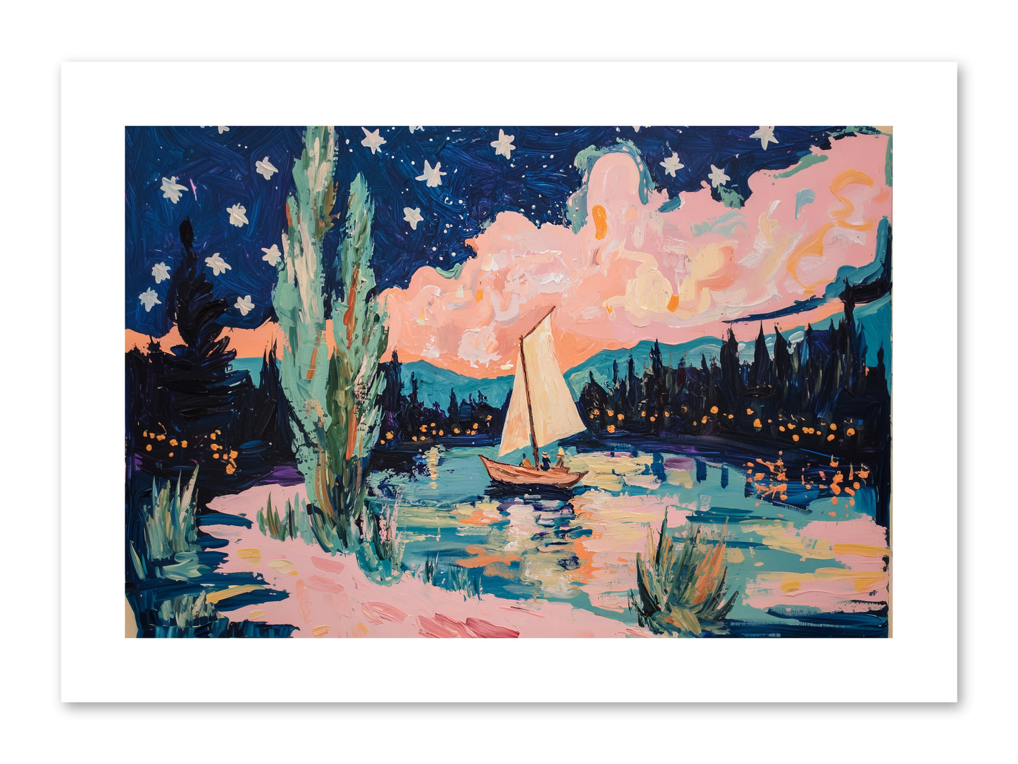 Summer Sails No. 1 -- Loose Canvas Print 12x8