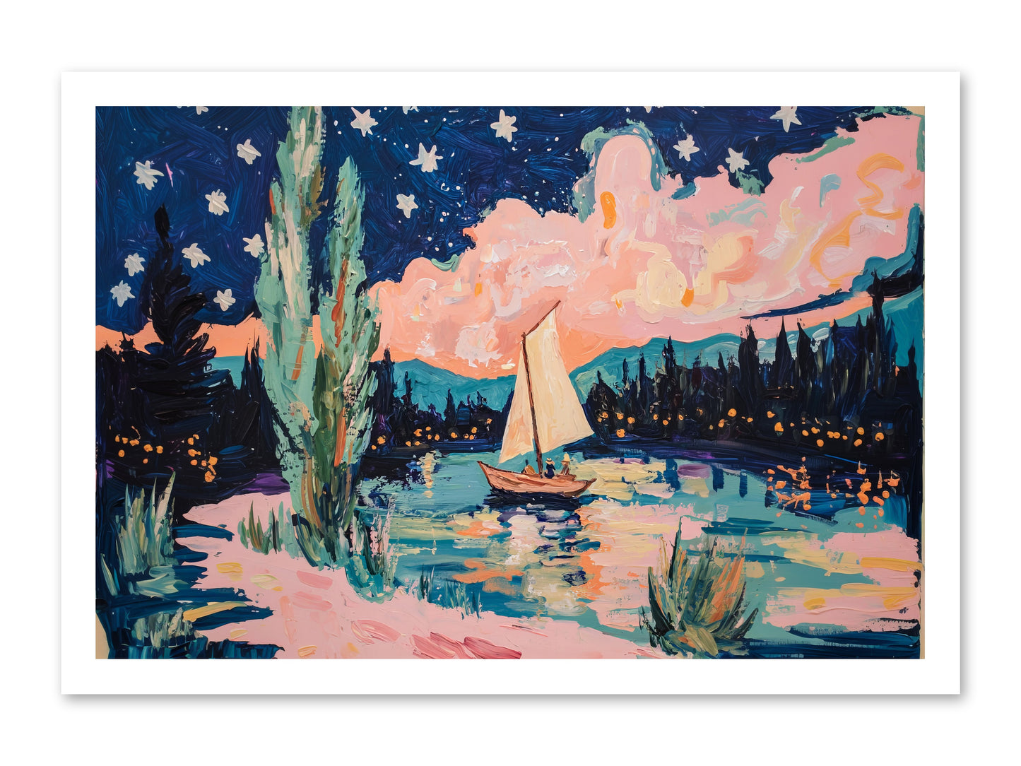 Summer Sails No. 1 -- Paper Print 24x16
