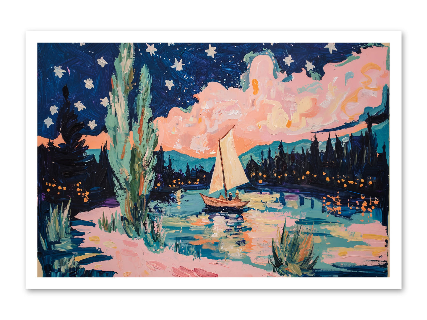 Summer Sails No. 1 -- Loose Canvas Print 30x20