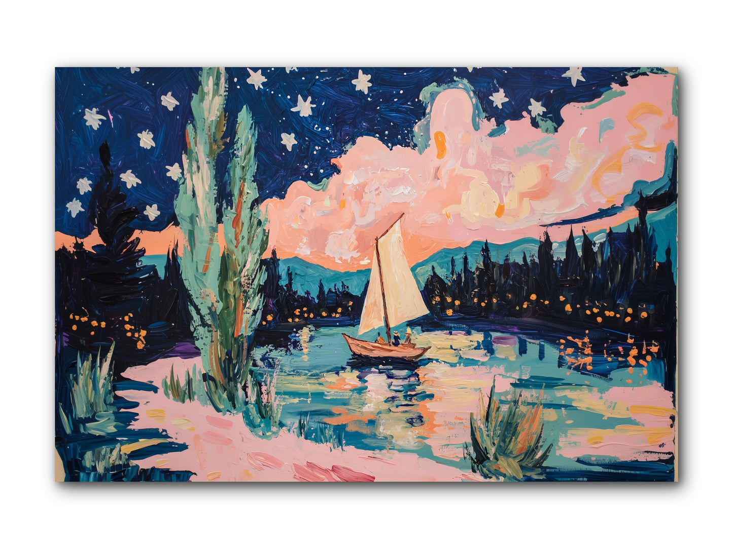 Summer Sails No. 1 -- Wrapped Canvas 12x8