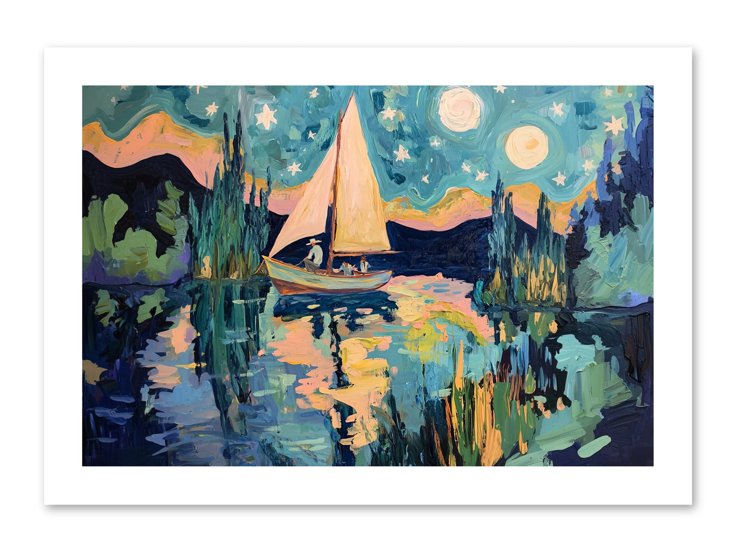 Summer Sails No. 2 -- Loose Canvas Print 15x10