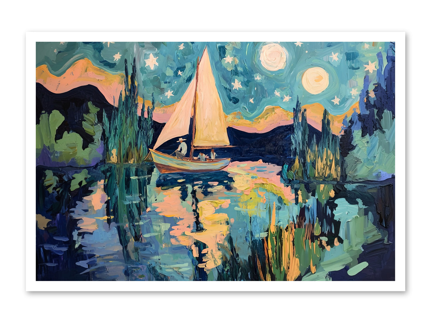 Summer Sails No. 2 -- Paper Print 36x24