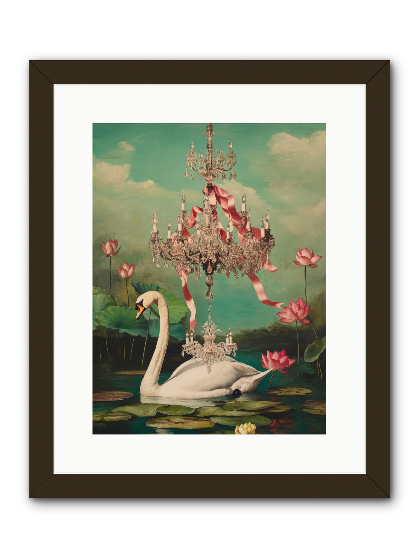 Summer Speaks French No.1Rez2 -- Framed Print - Black 12x16