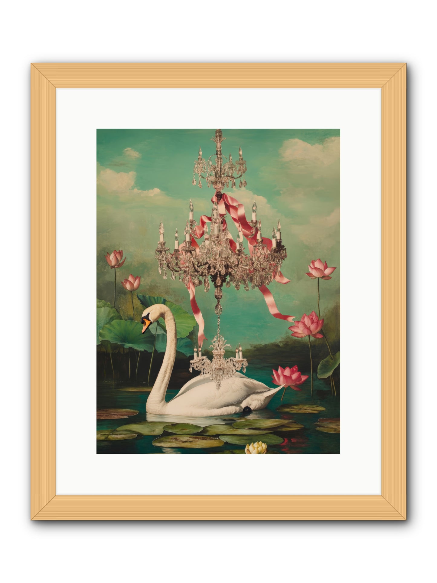 Summer Speaks French No.1Rez2 -- Framed Print - Natural 12x16