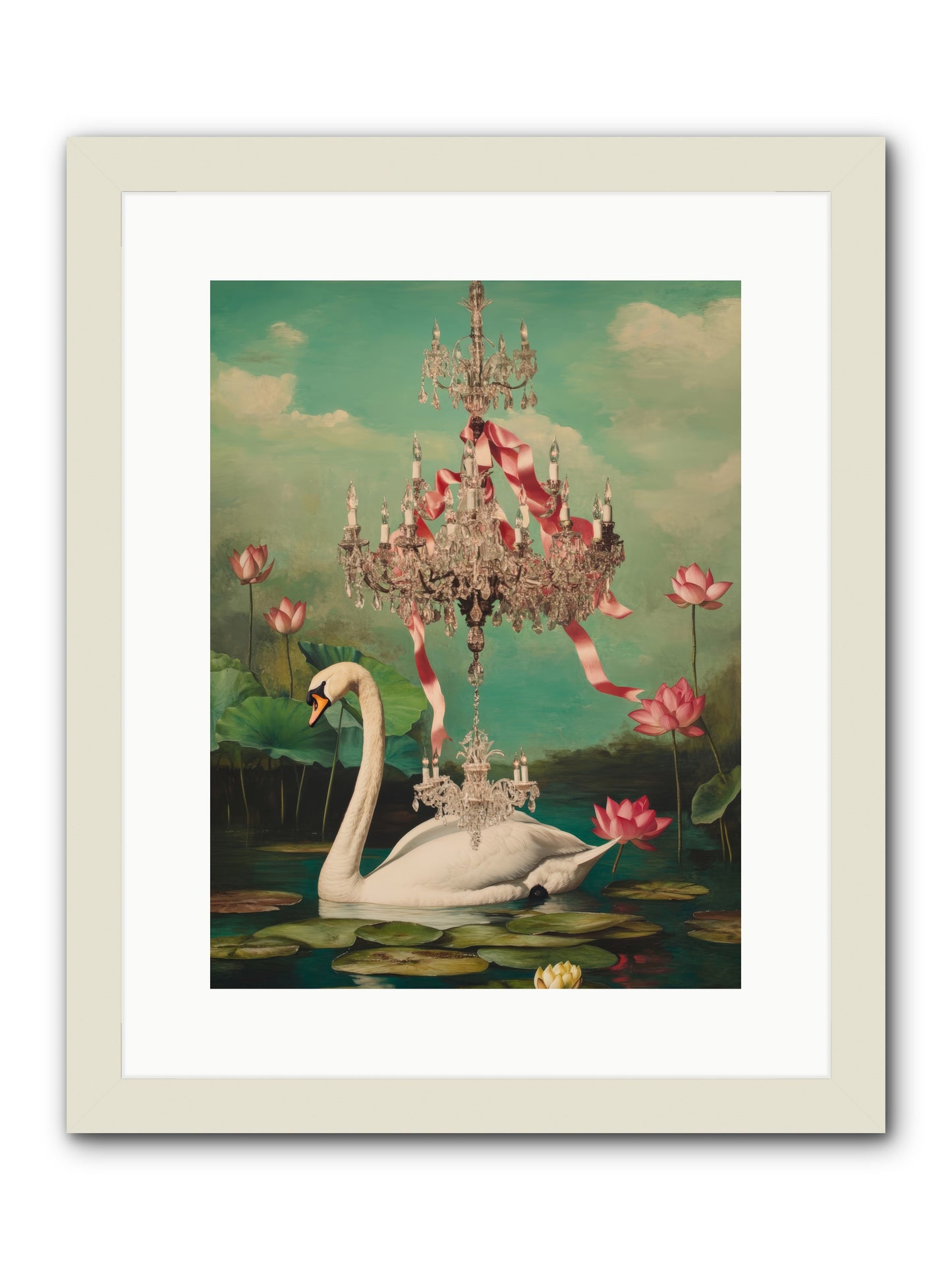 Summer Speaks French No.1Rez2 -- Framed Print - White 12x16