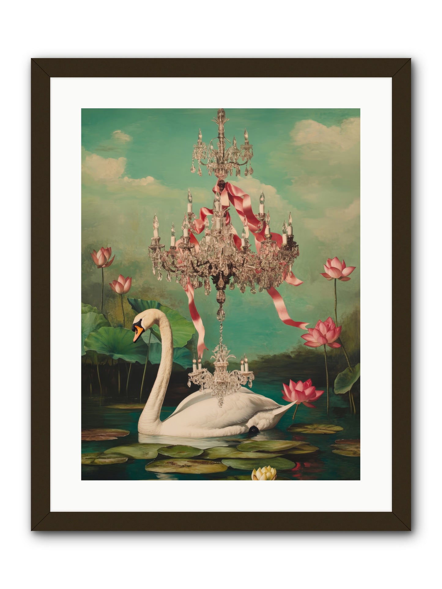 Summer Speaks French No.1Rez2 -- Framed Print - Black 18x24