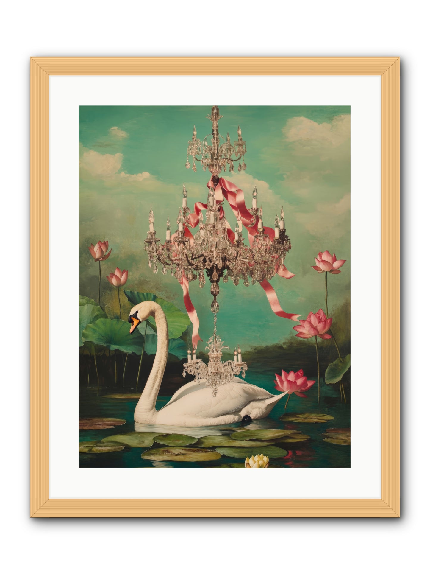 Summer Speaks French No.1Rez2 -- Framed Print - Natural 18x24