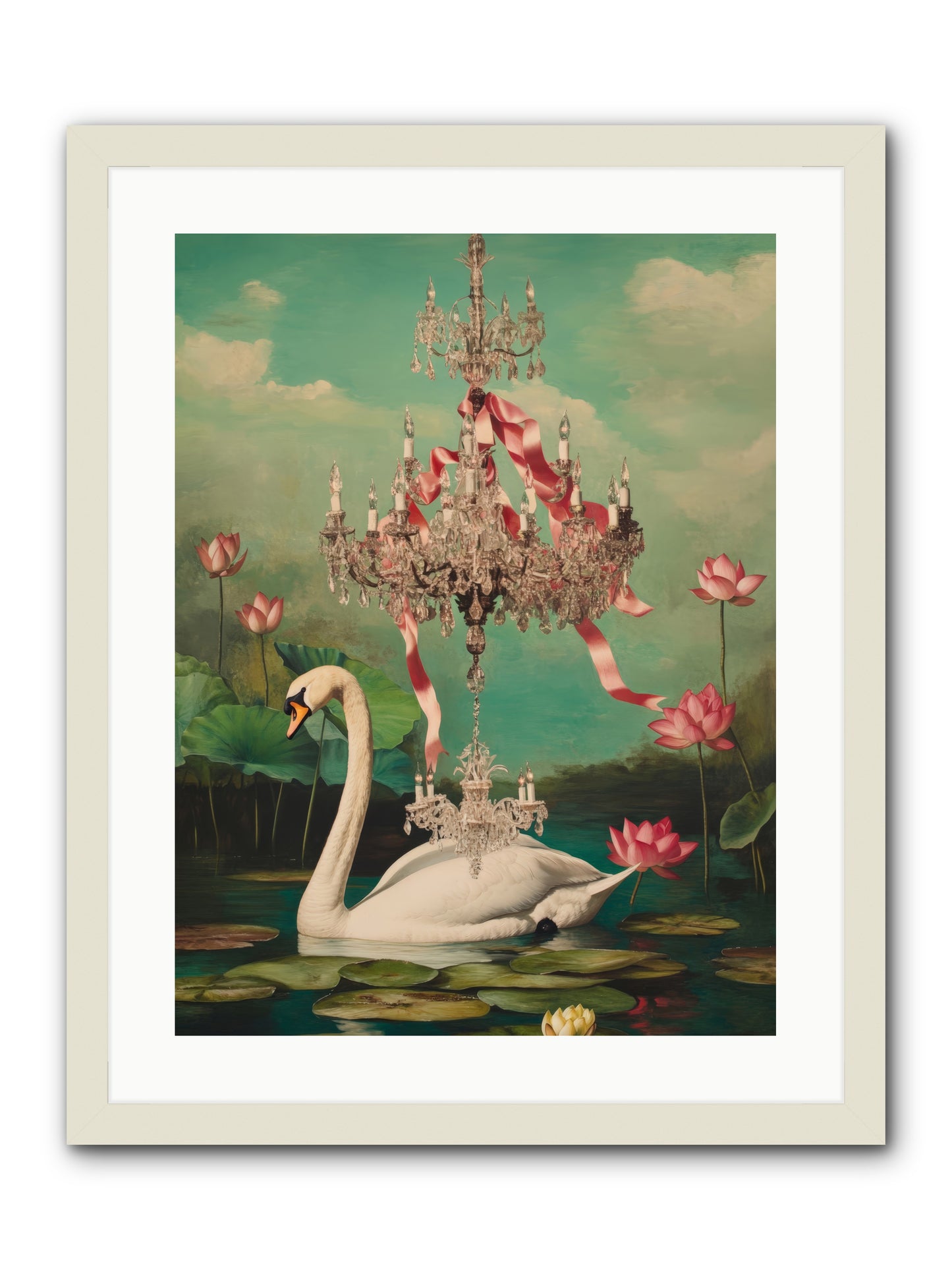 Summer Speaks French No.1Rez2 -- Framed Print - White 18x24