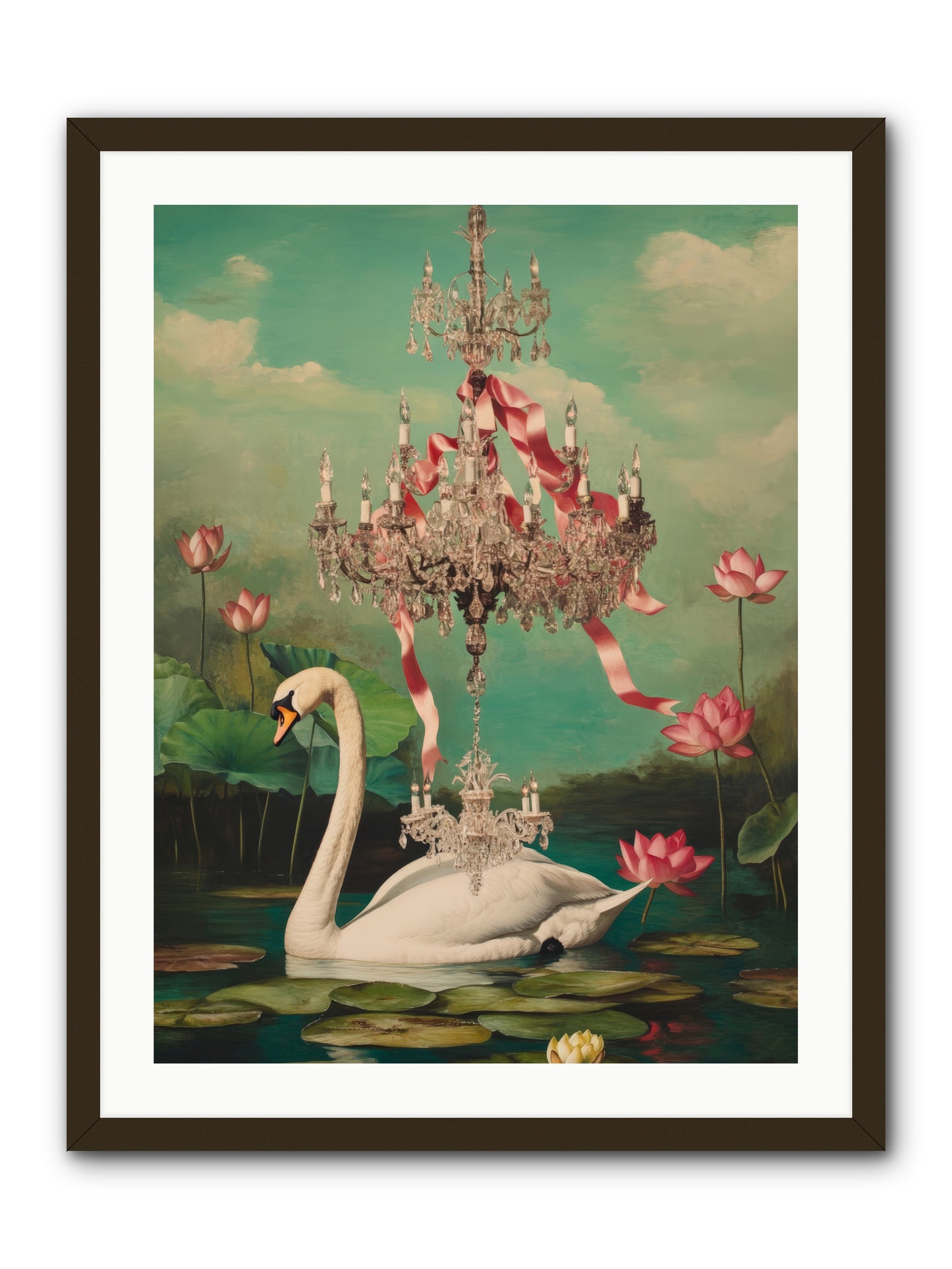 Summer Speaks French No.1Rez2 -- Framed Print - Black 24x32