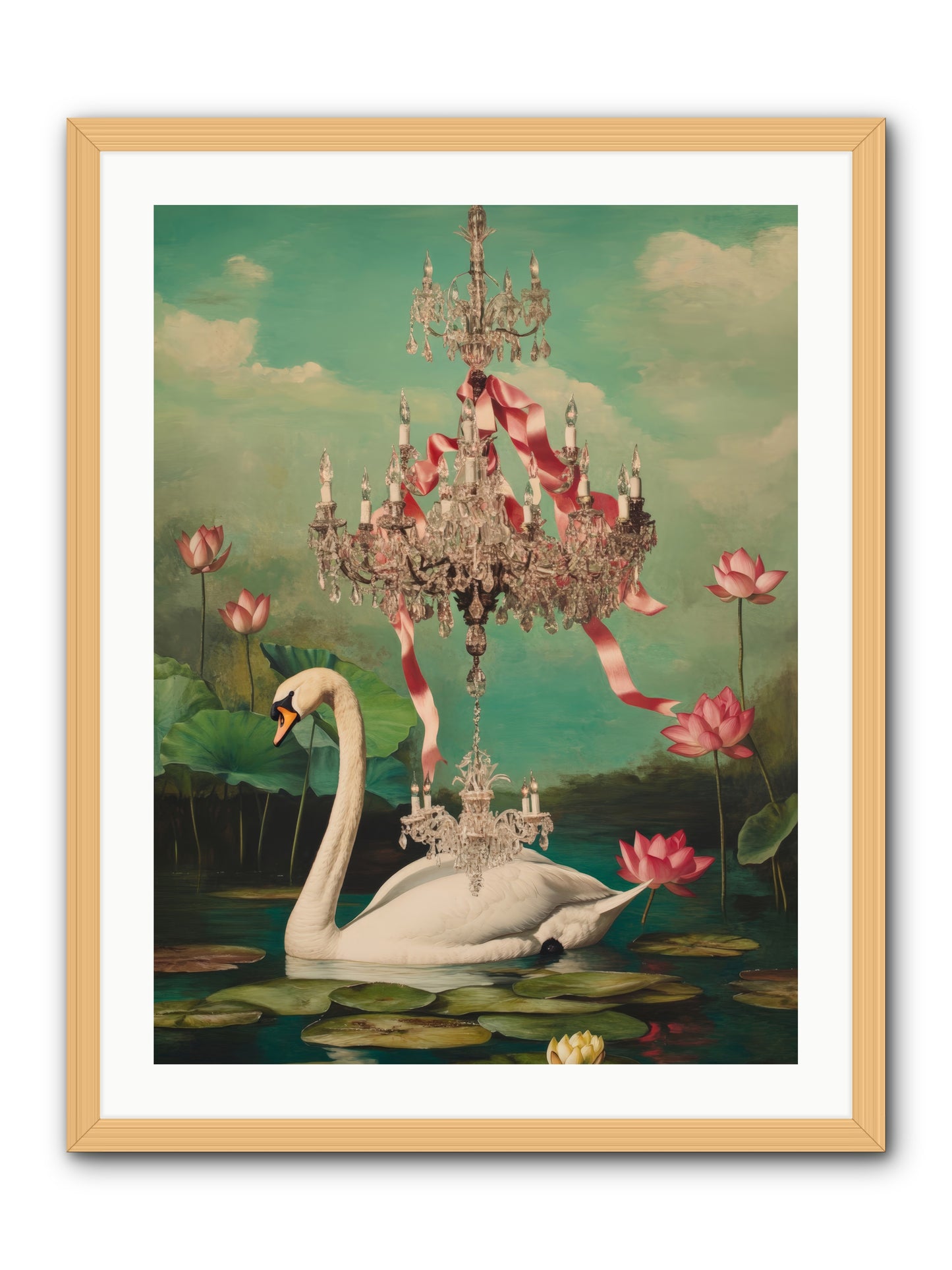 Summer Speaks French No.1Rez2 -- Framed Print - Natural 24x32