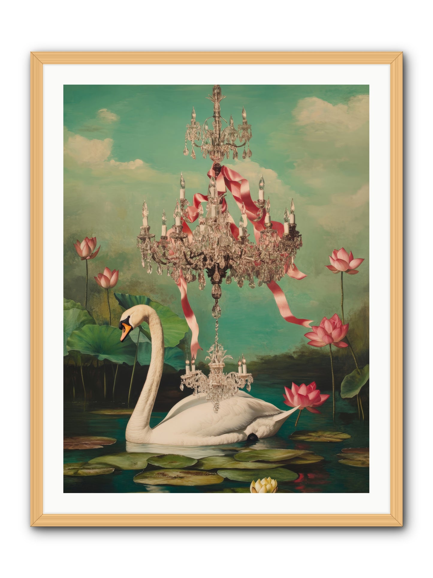 Summer Speaks French No.1Rez2 -- Framed Print - Natural 30x40