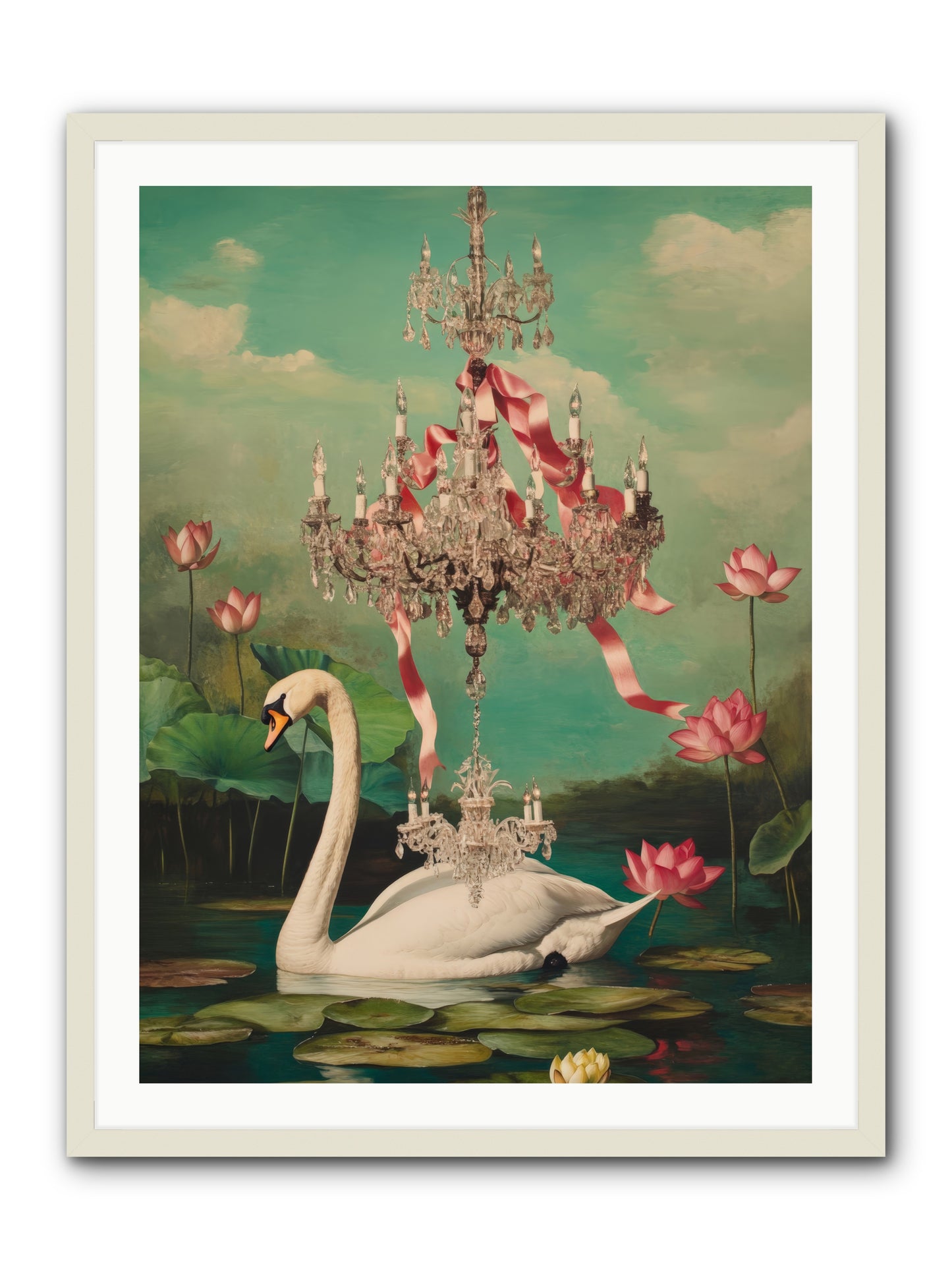 Summer Speaks French No.1Rez2 -- Framed Print - White 30x40