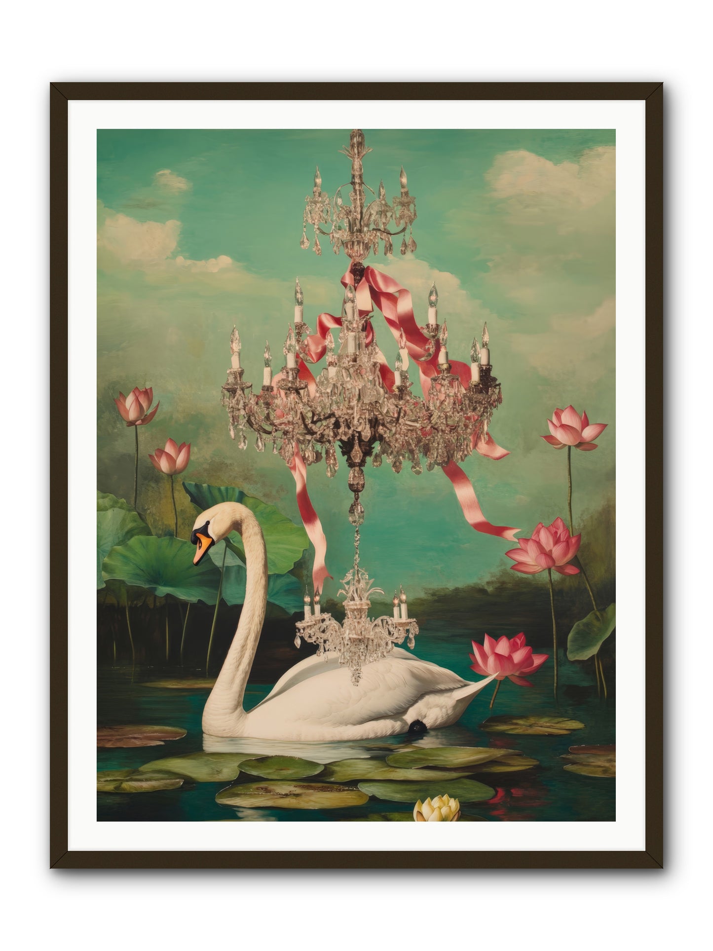 Summer Speaks French No.1Rez2 -- Framed Print - Black 36x48