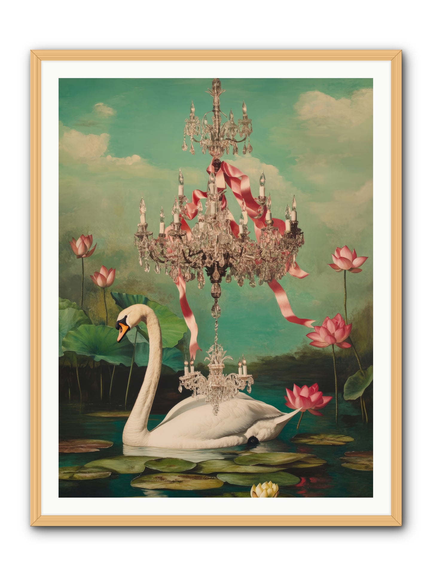 Summer Speaks French No.1Rez2 -- Framed Print - Natural 36x48