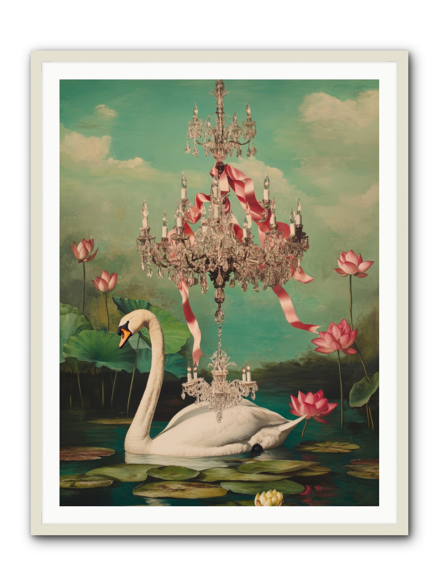 Summer Speaks French No.1Rez2 -- Framed Print - White 36x48