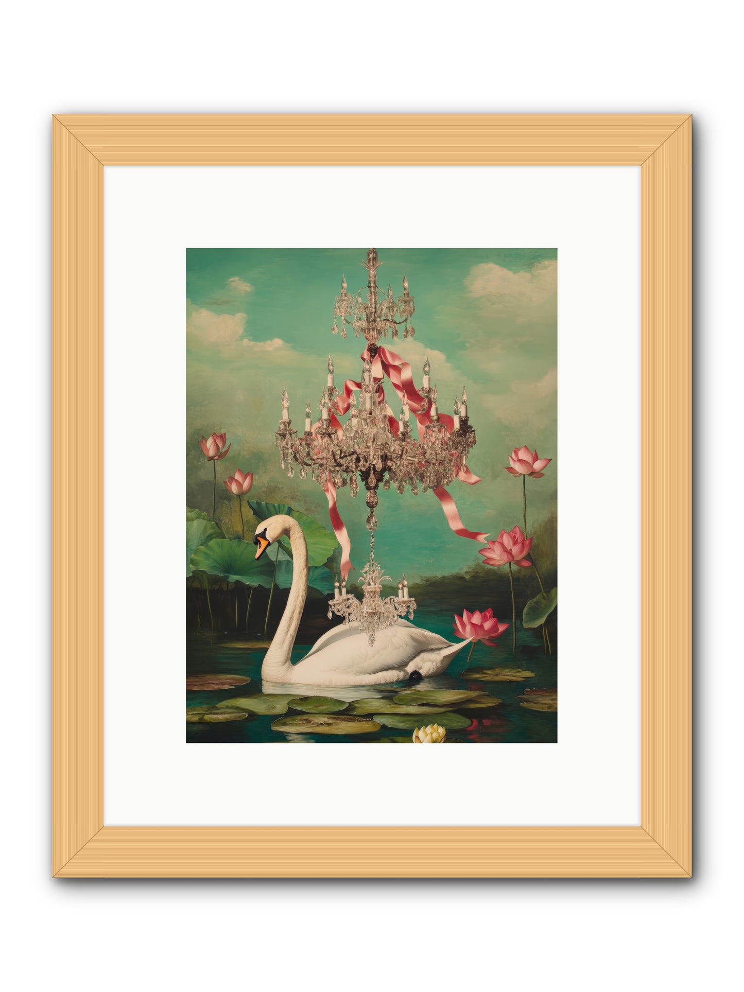 Summer Speaks French No.1Rez2 -- Framed Print - Natural 9x12