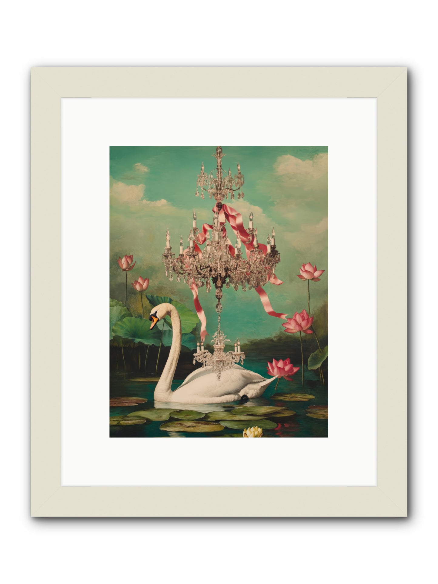 Summer Speaks French No.1Rez2 -- Framed Print - White 9x12