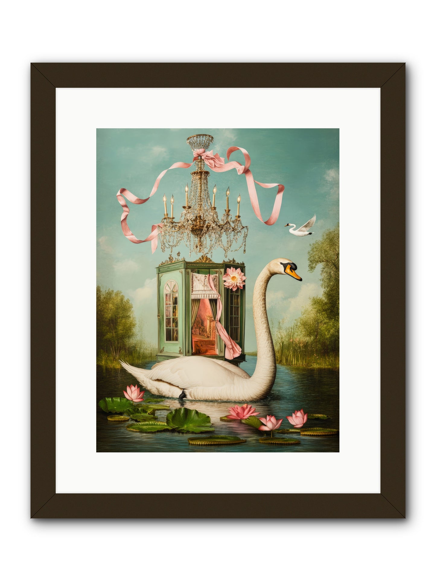 Summer Speaks French No.2Rez2 -- Framed Print - Black 12x16