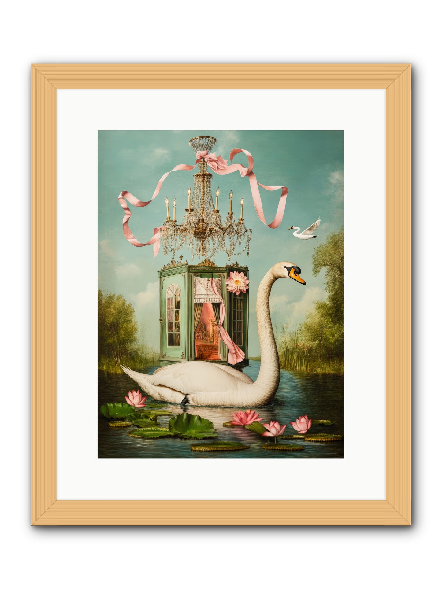 Summer Speaks French No.2Rez2 -- Framed Print - Natural 12x16
