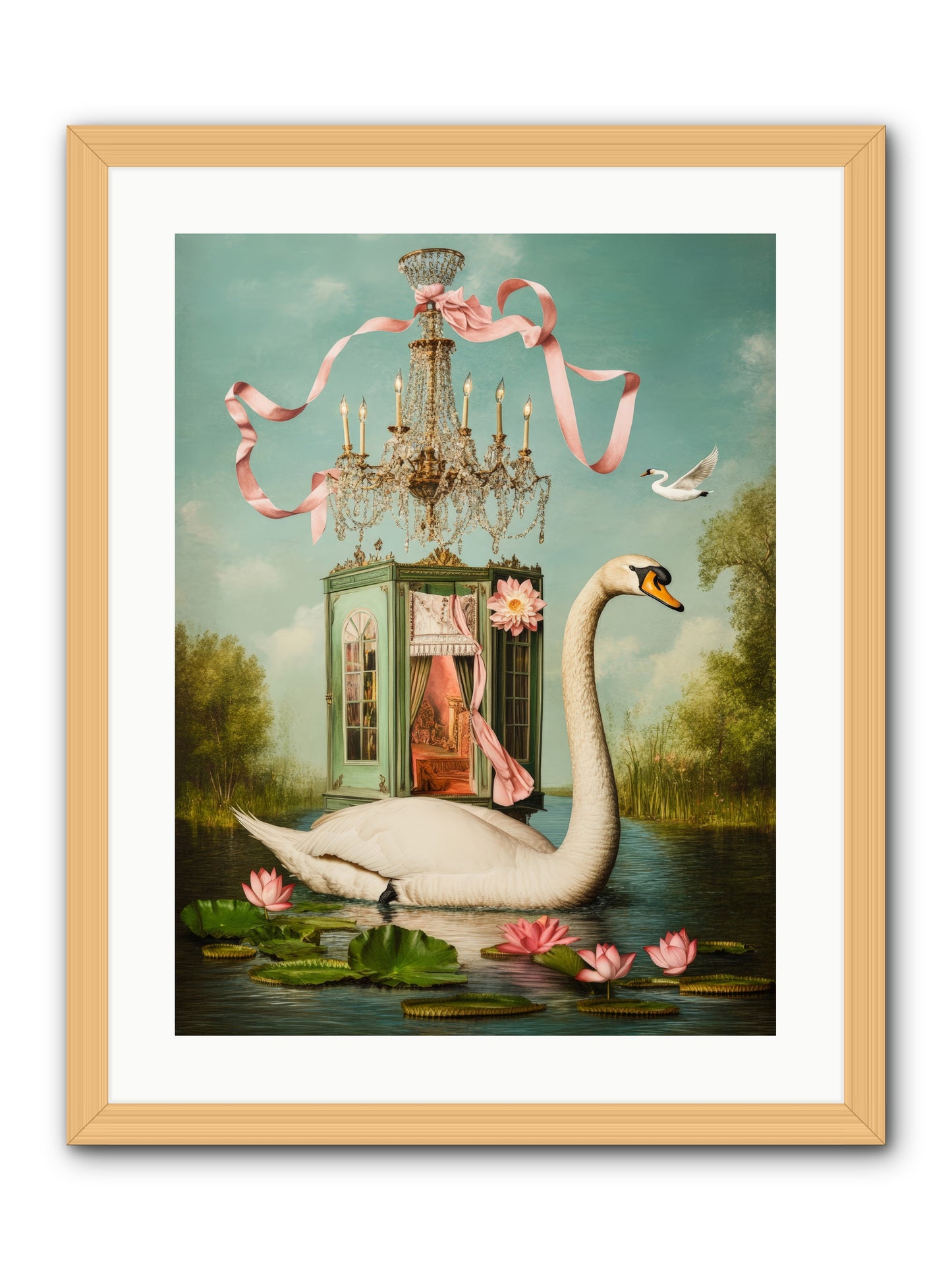 Summer Speaks French No.2Rez2 -- Framed Print - Natural 18x24