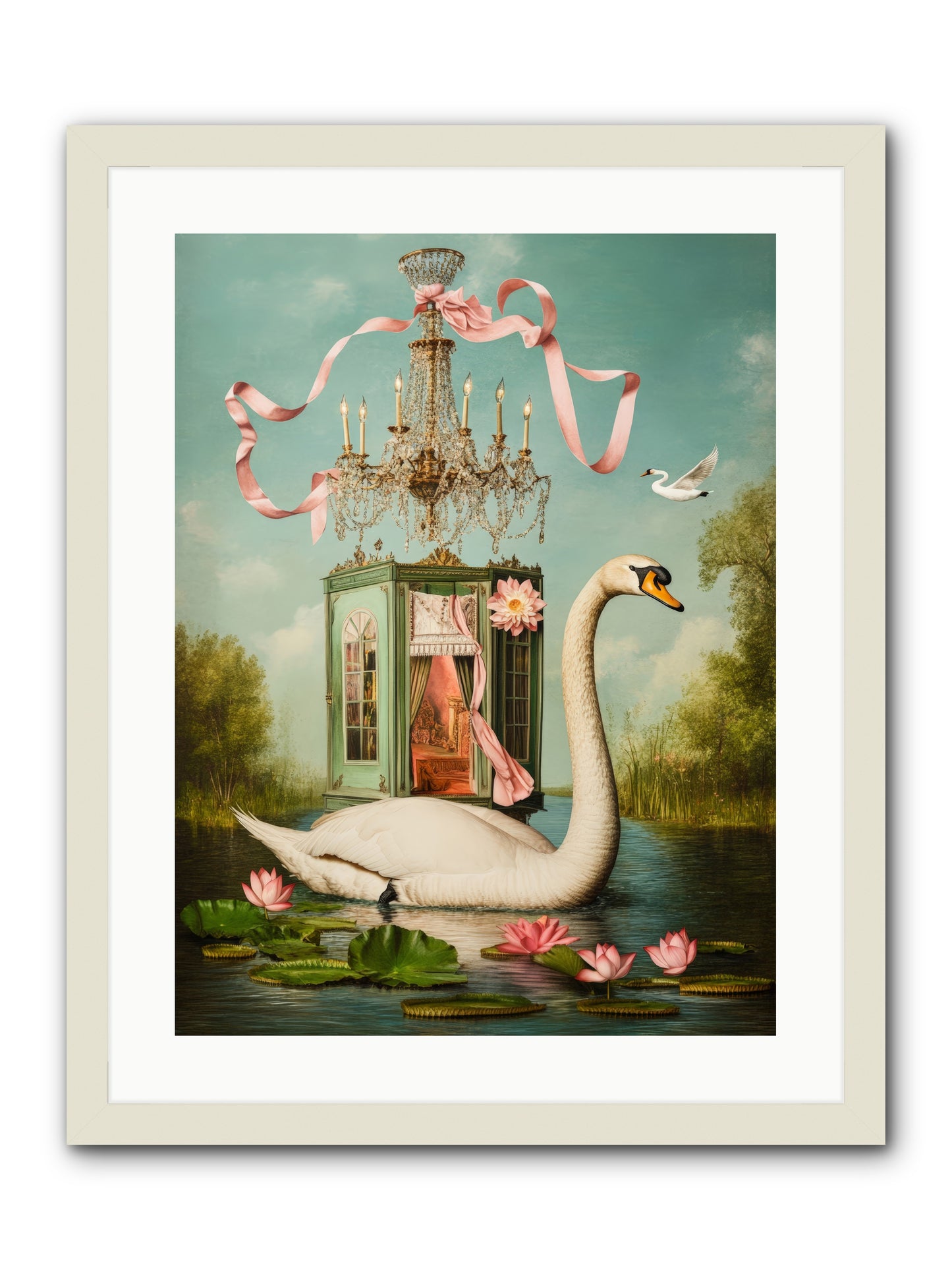 Summer Speaks French No.2Rez2 -- Framed Print - White 18x24