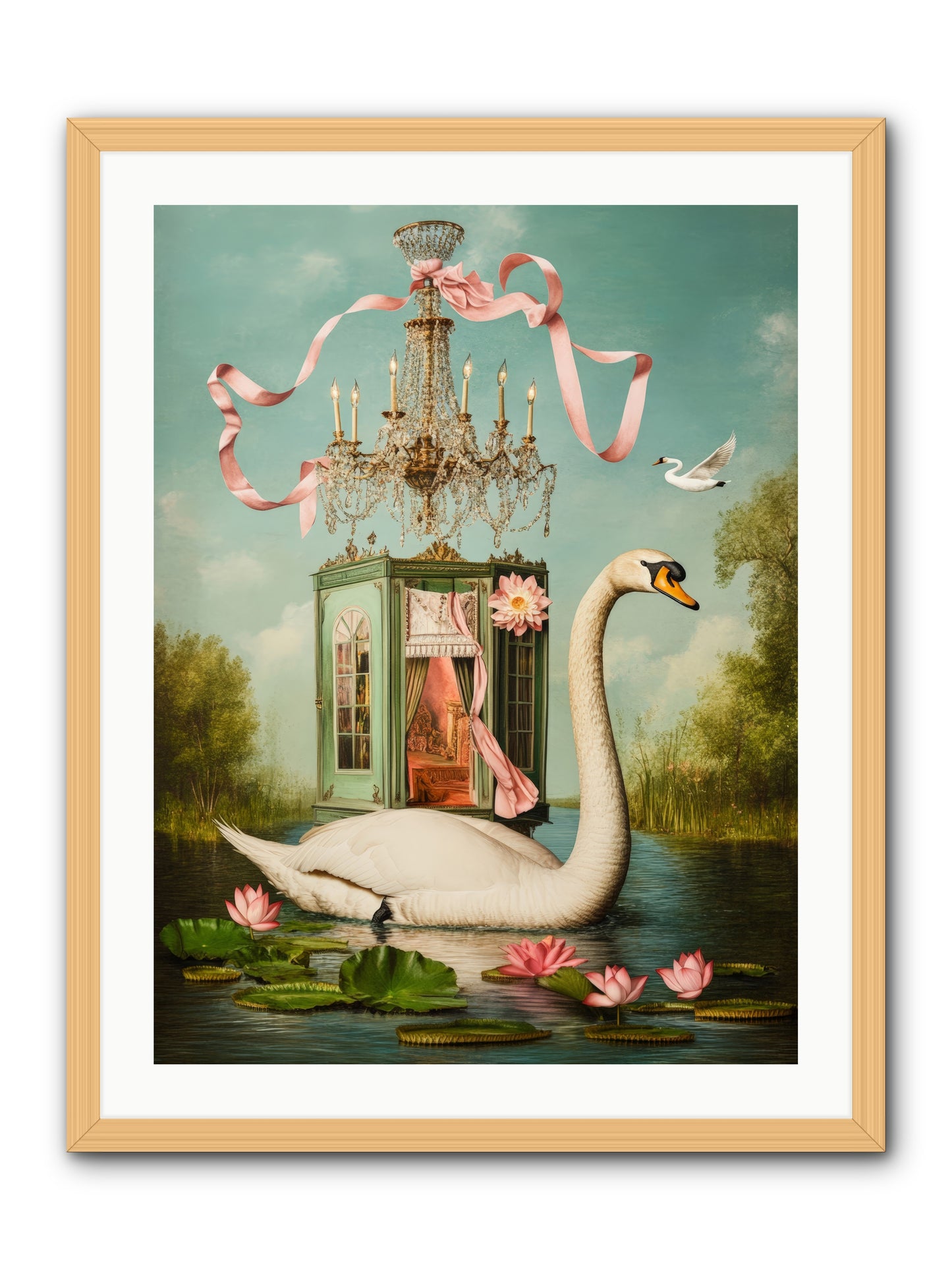 Summer Speaks French No.2Rez2 -- Framed Print - Natural 24x32