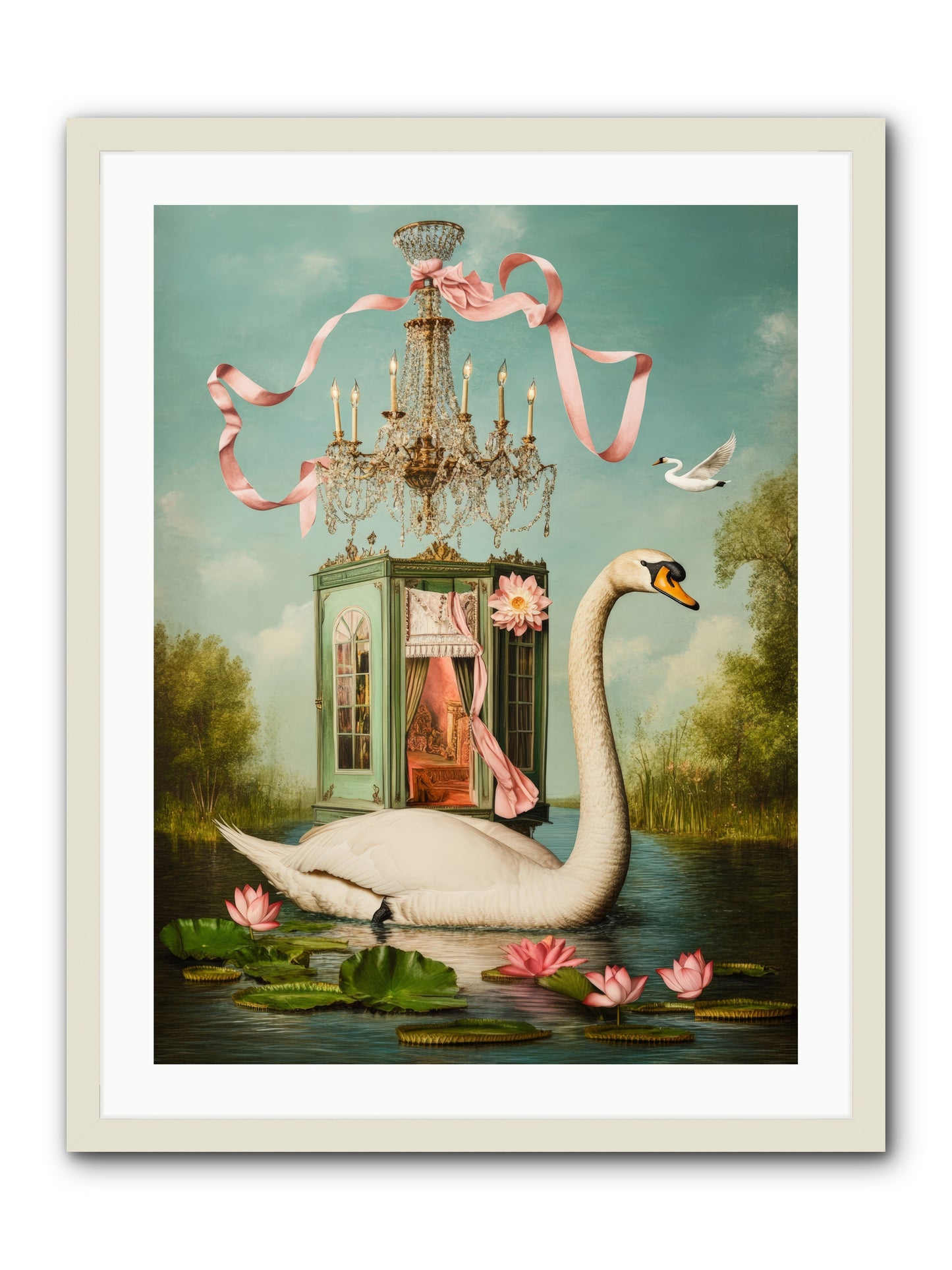 Summer Speaks French No.2Rez2 -- Framed Print - White 24x32