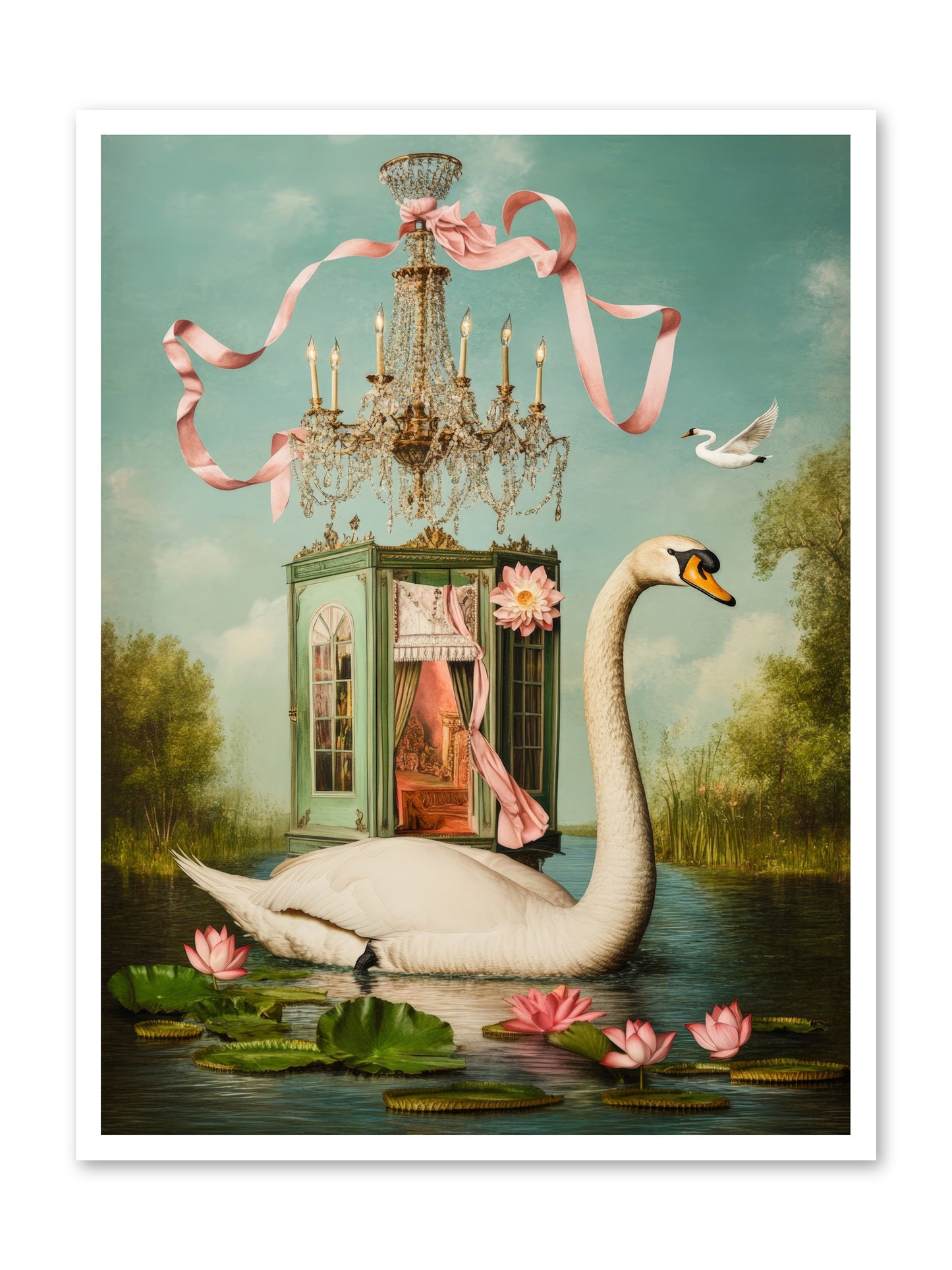 Summer Speaks French No.2Rez2 -- Loose Canvas Print 30x40