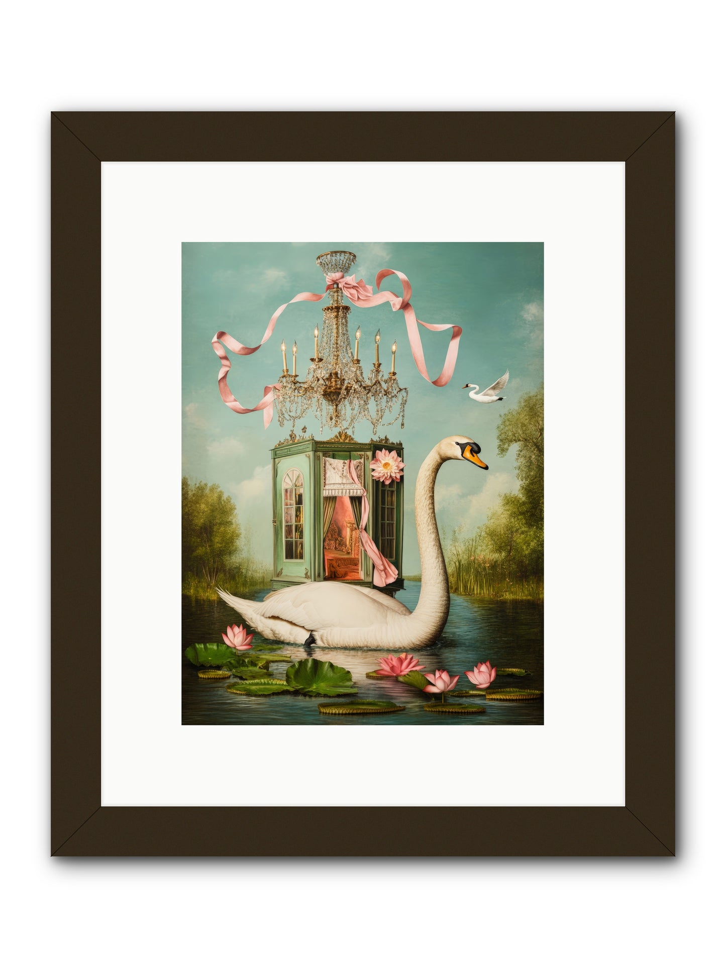 Summer Speaks French No.2Rez2 -- Framed Print - Black 9x12