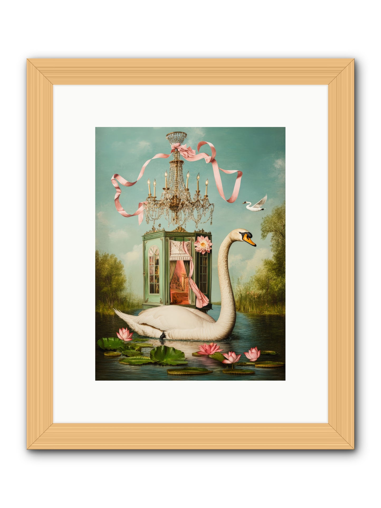 Summer Speaks French No.2Rez2 -- Framed Print - Natural 9x12